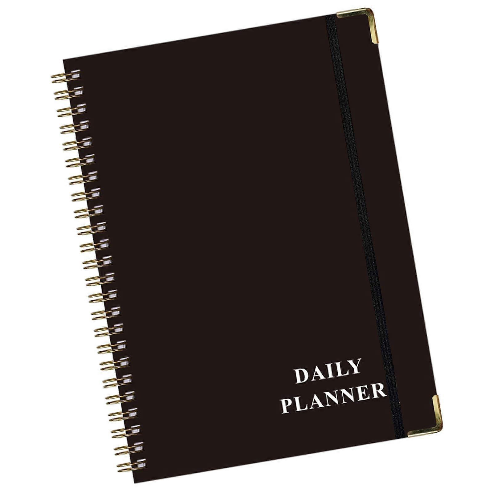 Double spiral binding, weekly planner, undated, daily planner, diary, notebook, 162 pages, lined for weekly plans, task planners