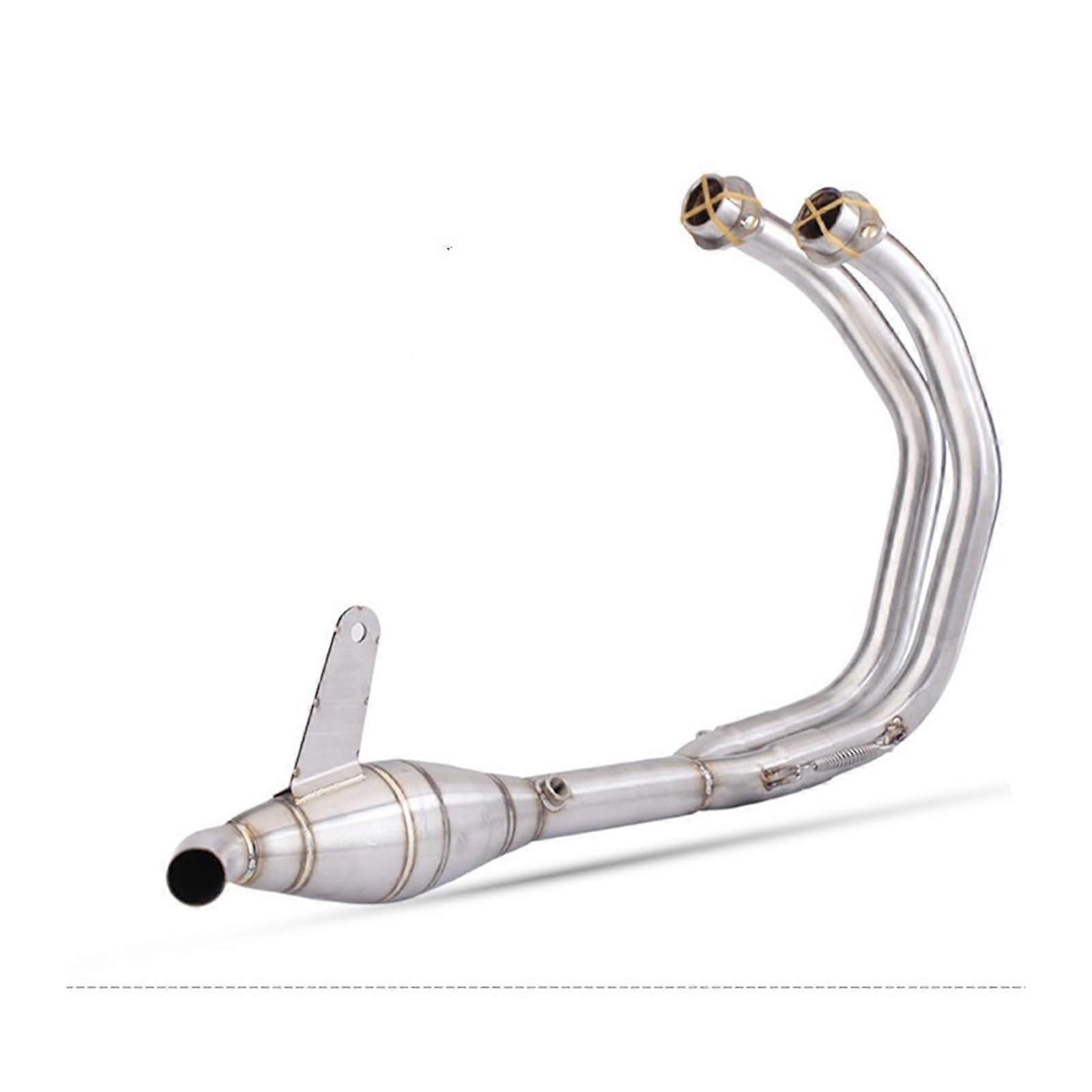 Motorrad Endschalldämpfer Auspuff Endstück for YZF R3 R25 MT03 2015-2022 Vollsystem Motorrad Auspuff Escape Mittleres Link Rohr