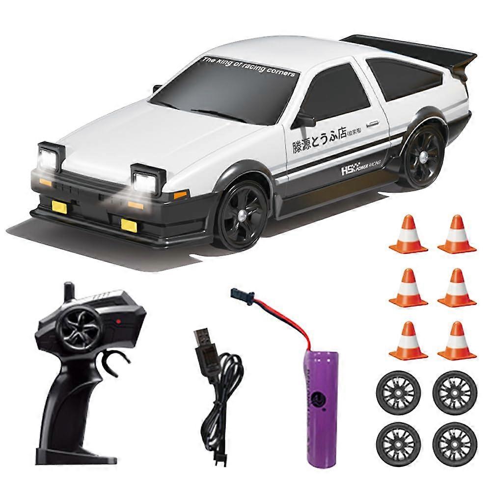 Drift Car Remote Controlled 1:24 Scale RC Drift Car 4WD Mini RC Car With LED Lights 20 km/h Remote Controlled Car Toy