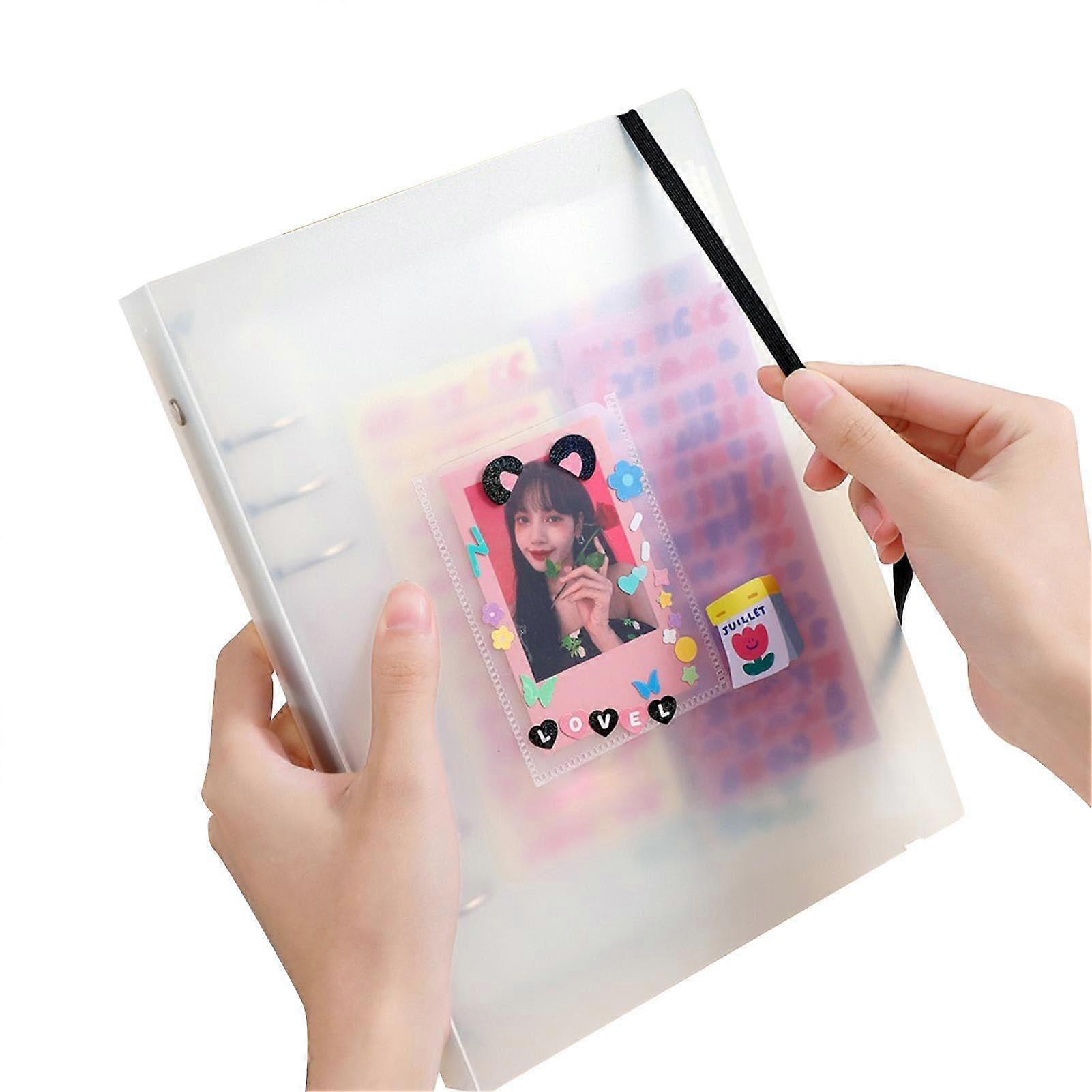 Kpop Album Binder A5 Photocard Binder WaterResistant White Case