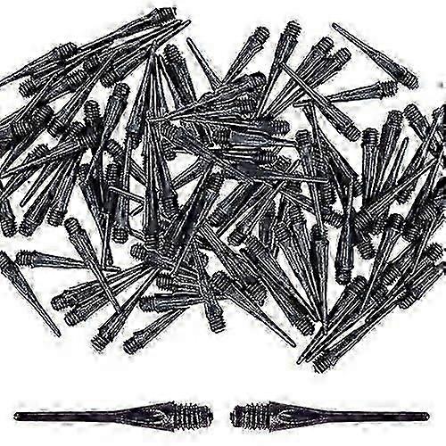 Pbd 100 Pieces Pc Plastic Tip Darts, Plastic Dart Tips, Plastic Dart Tips For Electronic Targets - Black