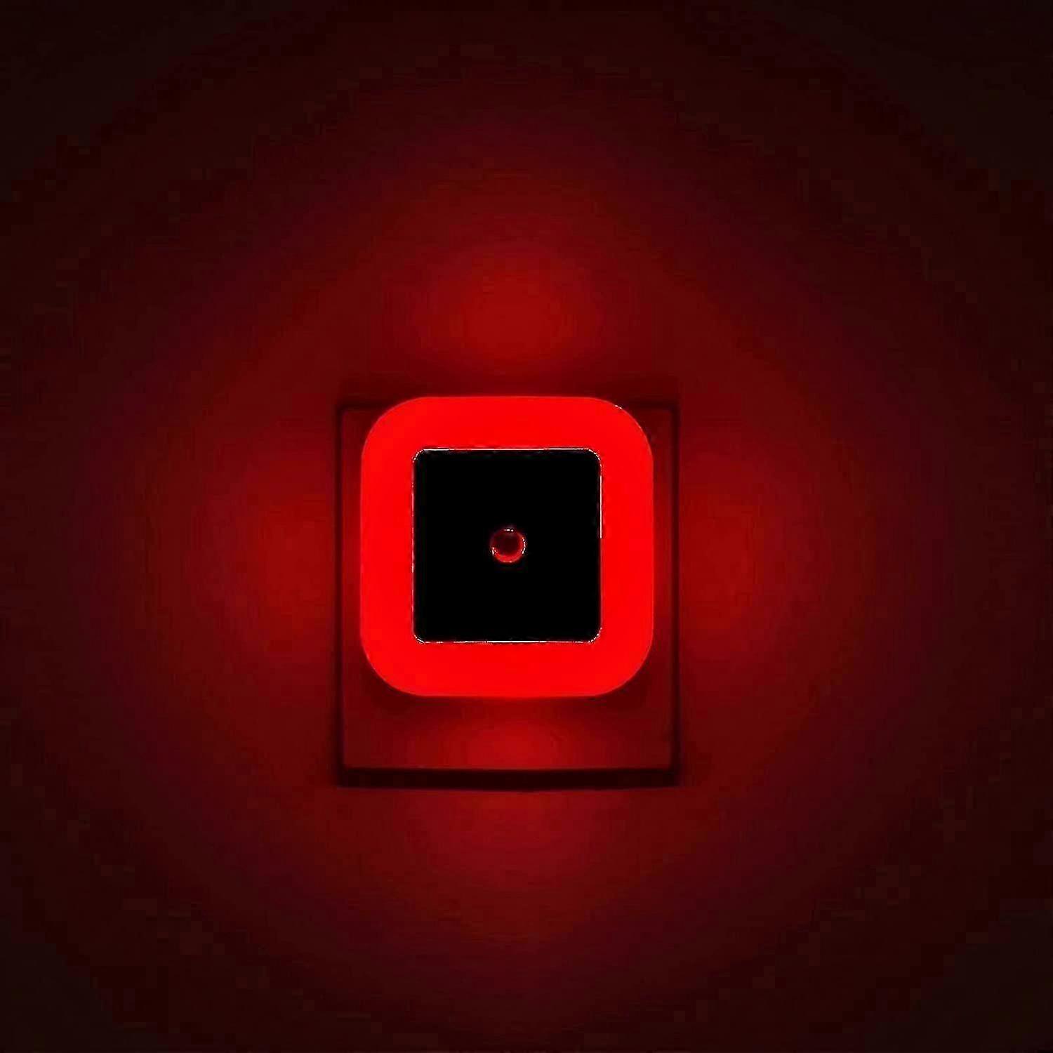 [ Pack Of 4 ] Red Night Light, Plug In Led Wall Lamp With Dusk To Dawn Sensor, Auto On/off - Perfect-XinHan 2025