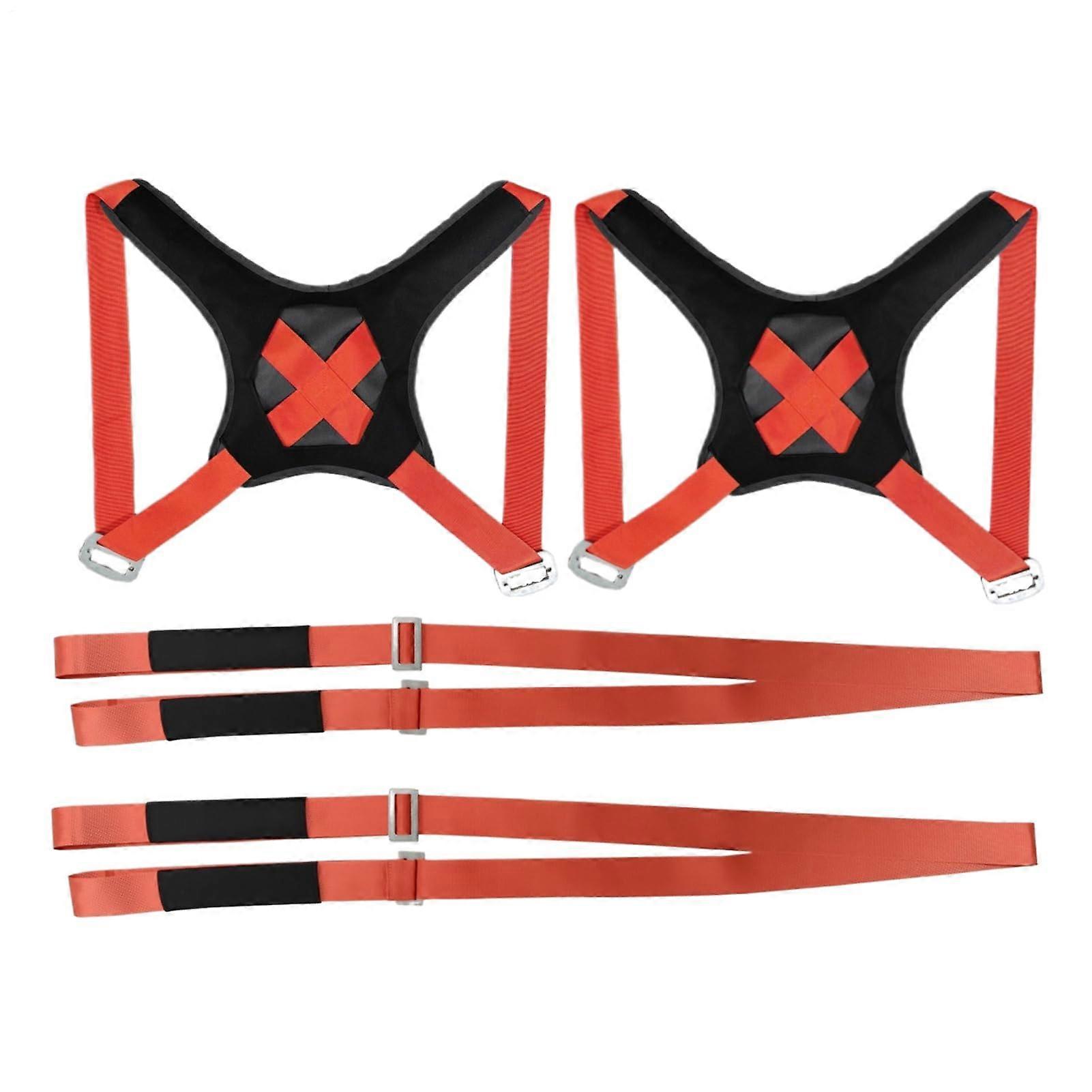 Furniture Moving Belts 2-Person Lifting Harness, Adjustable Load System, 880 Lb Capacity, For Moving Devices, Mattresses