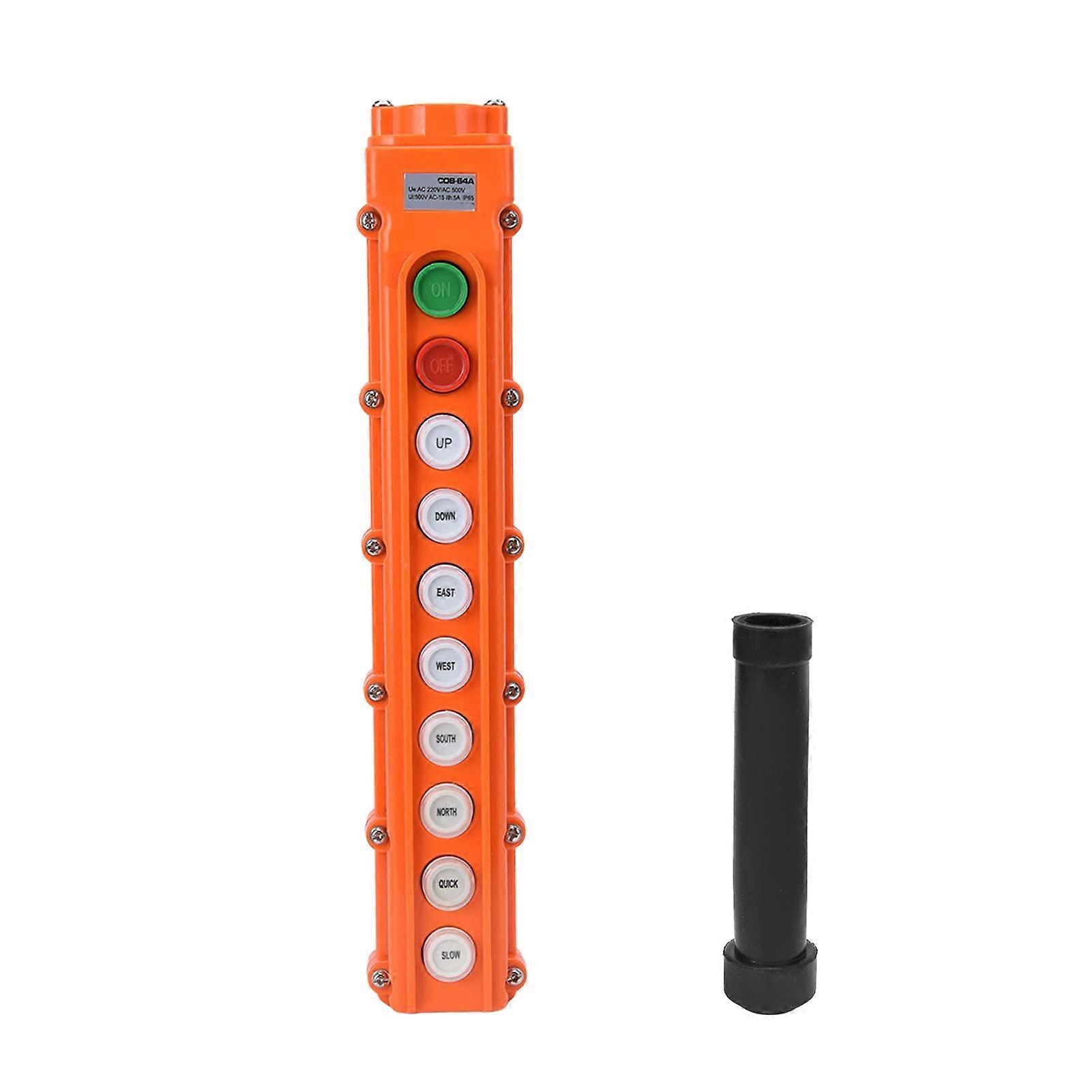 Puppet Knob Switch Rain Protection Station IP65 for Trunk Lids, ABS Crane Control Switch for 220V and 500V Automotive Applications
