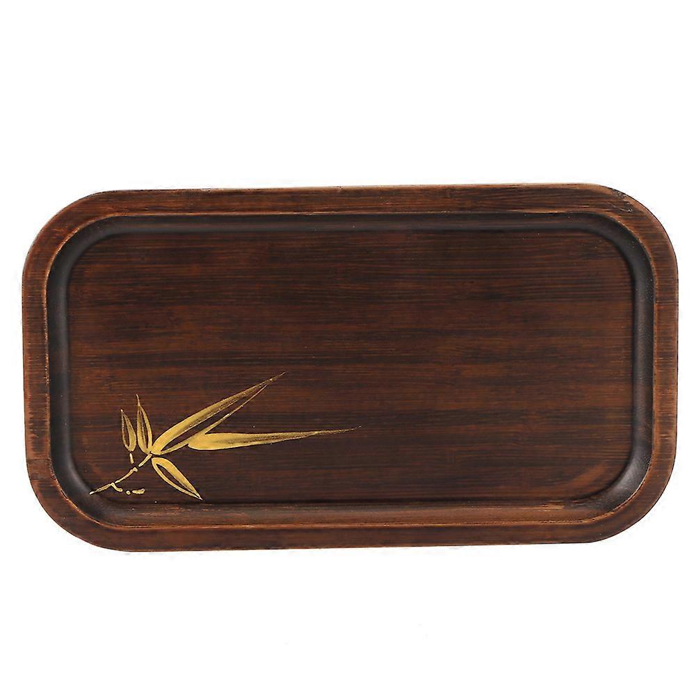 Rectangular Bamboo Food Serving Plate Tea Tray Snack Tray Home Kitchen Accessory