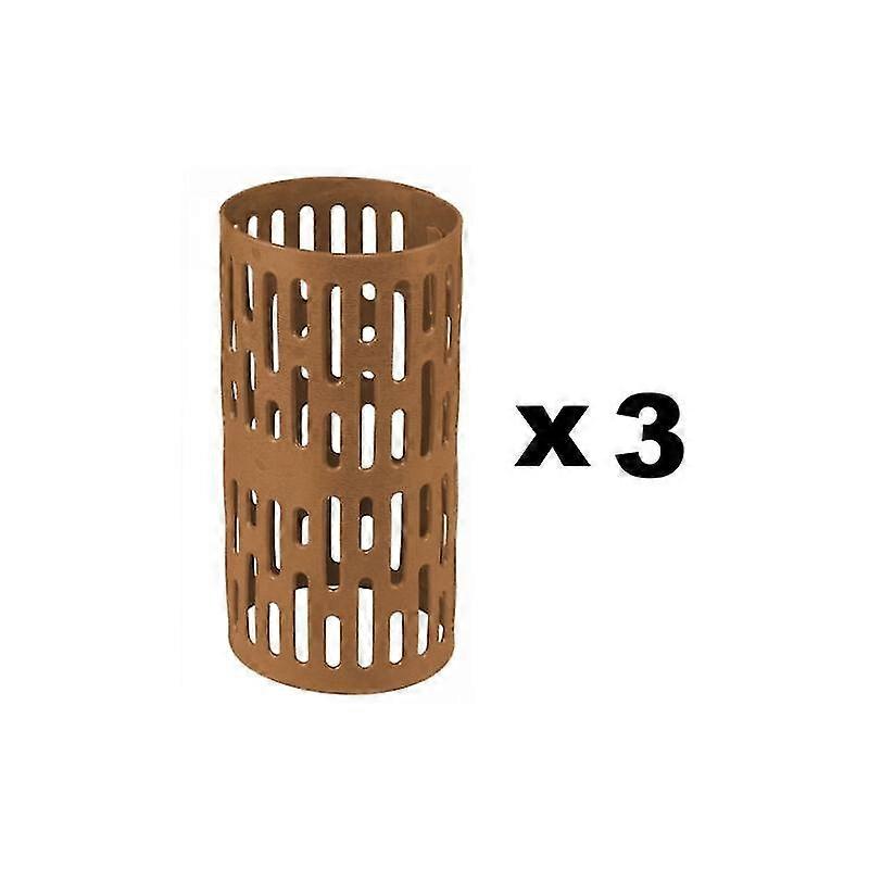 Set of 3 Brown Protective Sleeves for Tree Trunks