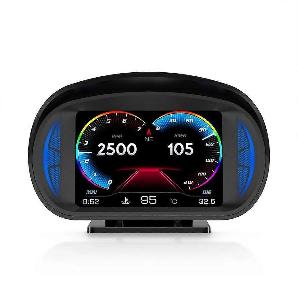P2 OBD2+GPS+Inclinometer HUD reading HG