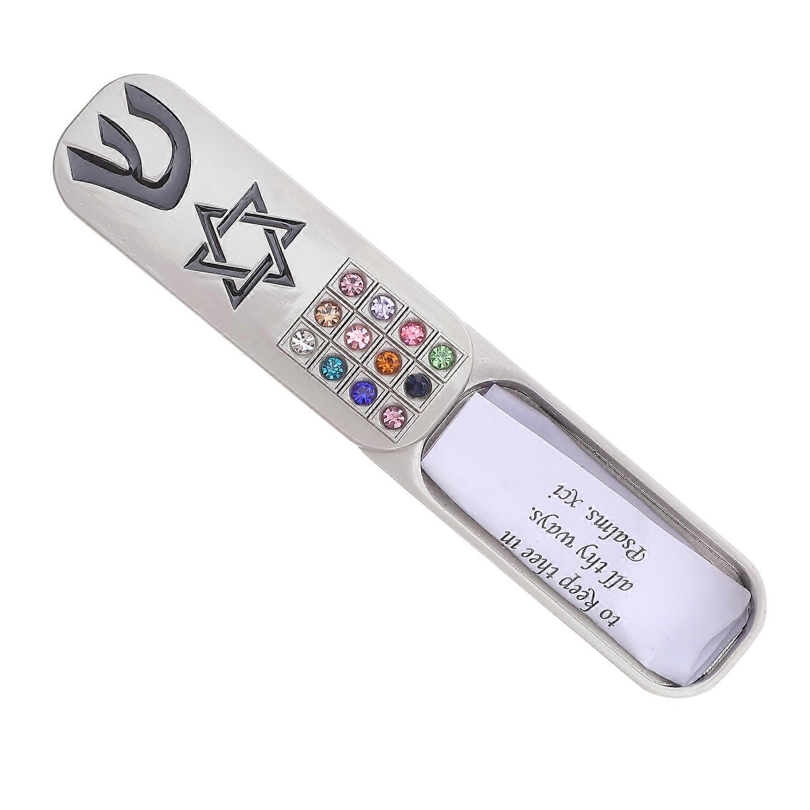 Jewish Mezuzah Case for Doorway Traditional Home Blessing Scroll Holder