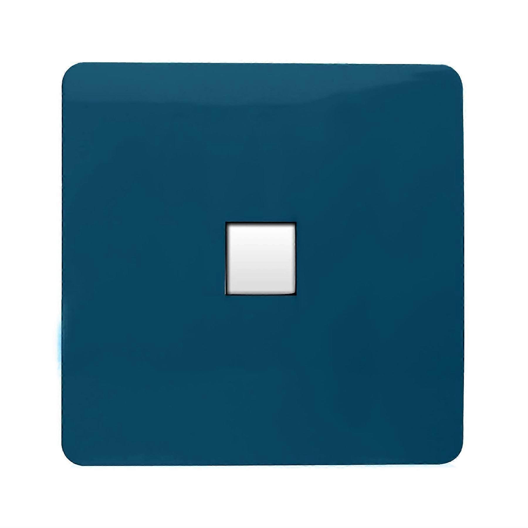 Trendi Artistic Modern Glossy Tactile RJ45 Cat 5e Ethernet Socket Midnight Blue