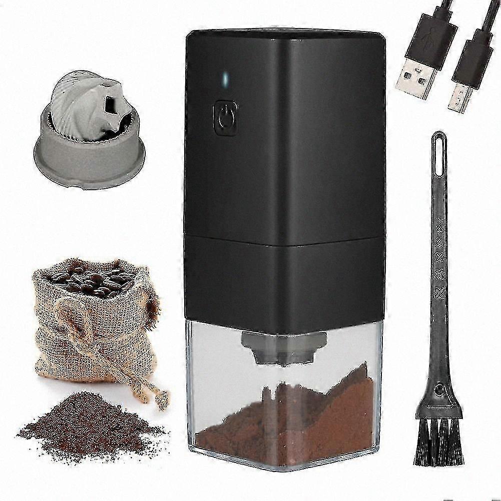 Compact USB-Rechargeable Coffee Grinder with Adjustable Settings and 1300mAh Battery