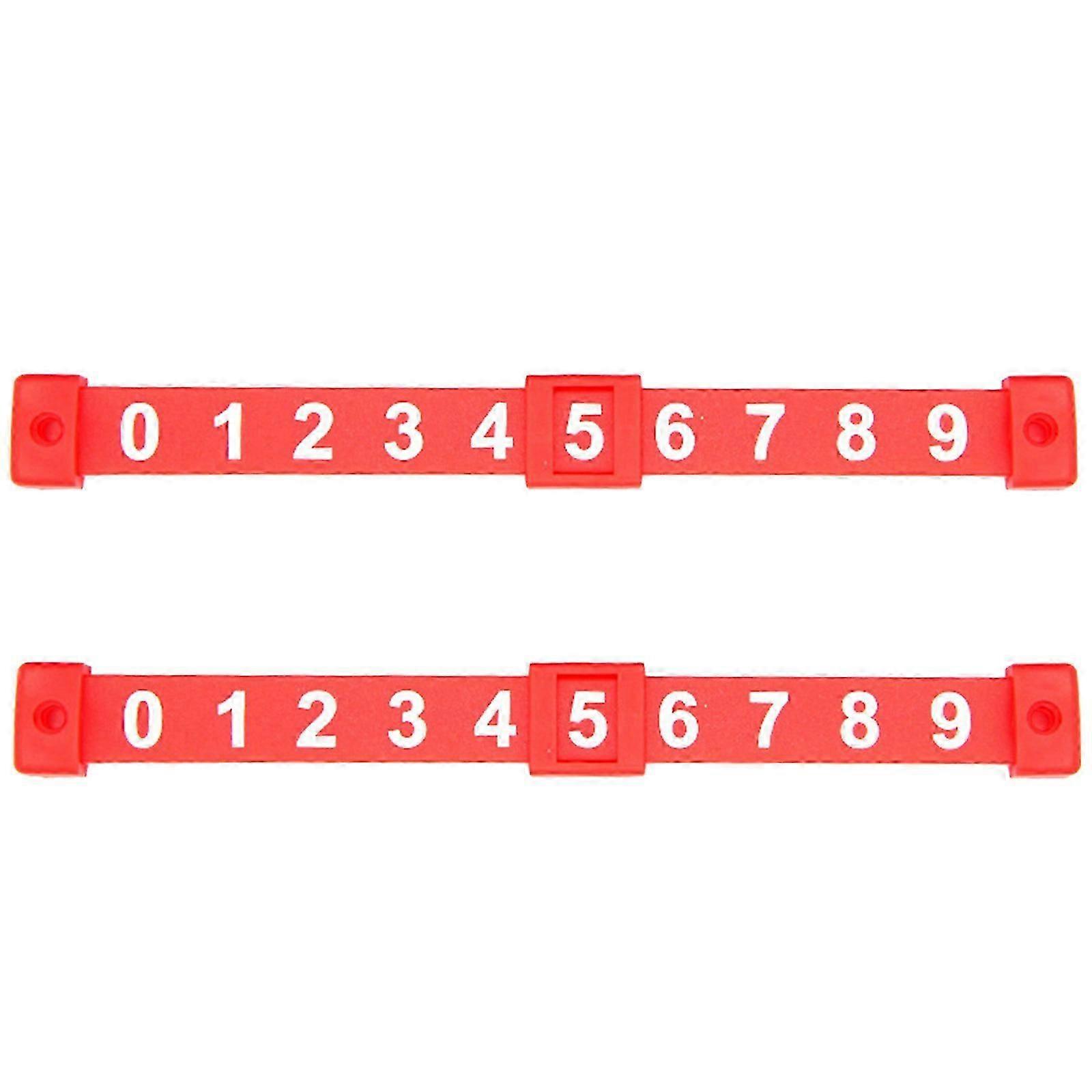 2Pcs Table Football Counter, Plastic Billiard Score Board Table Game Score Goal Counter Football Score Counters Marker Red