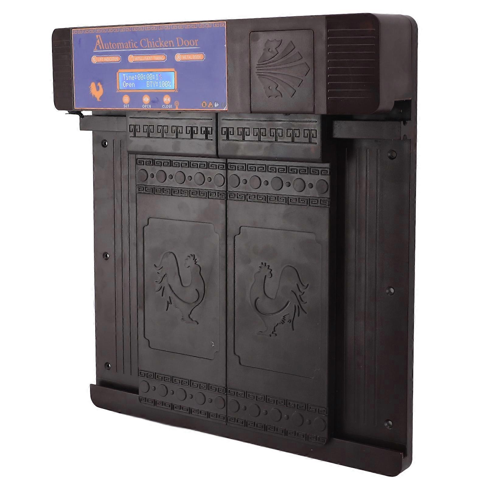 Electric Double Door Chicken Coop Opener with Timer & Low Battery