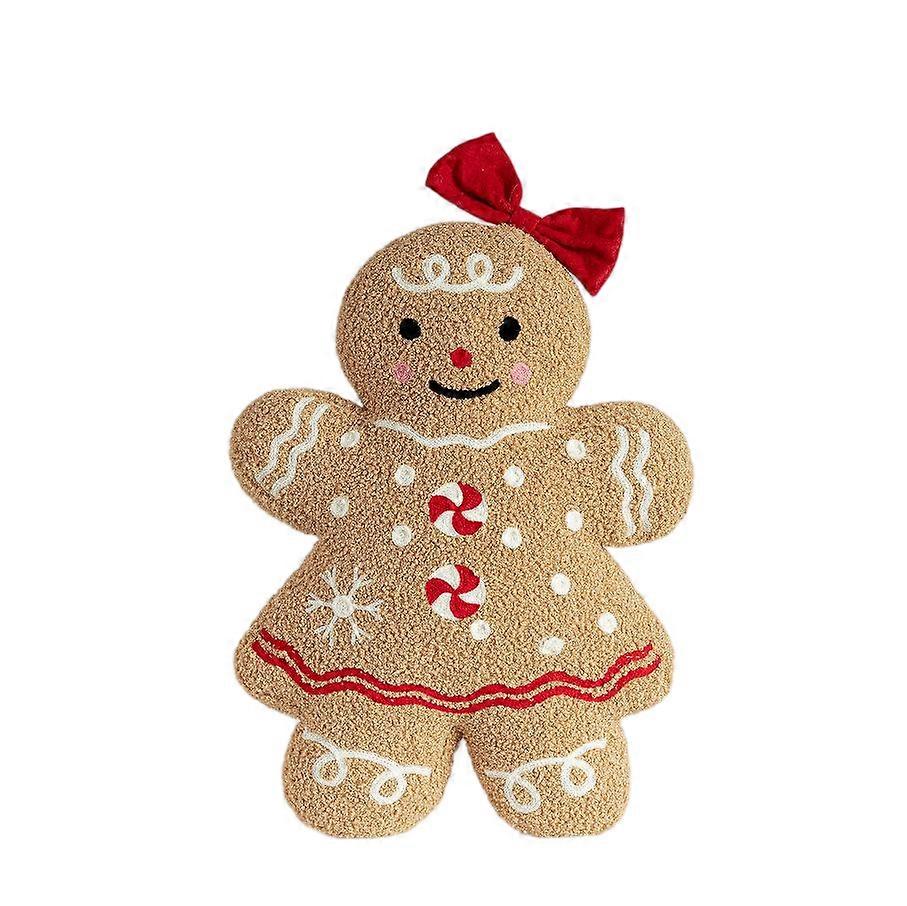 Gingerbread man plush pillow, ML - O1357, ML - O1027, soft and cute with a strong festive atmosphere
