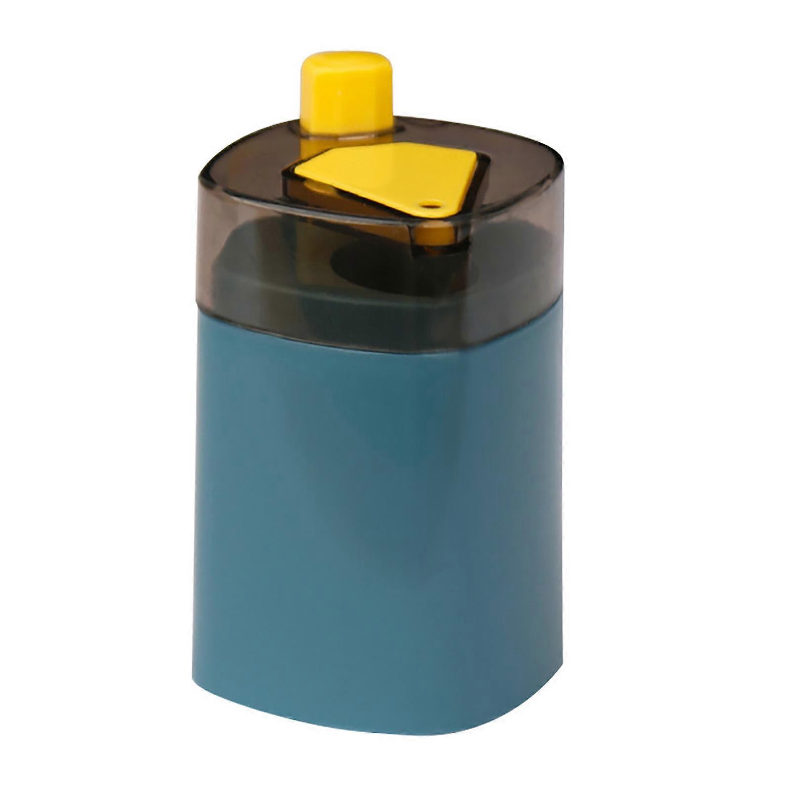 Large Capacity Press Type Toothpick Box Dispenser 9.3x5.5cm Blue
