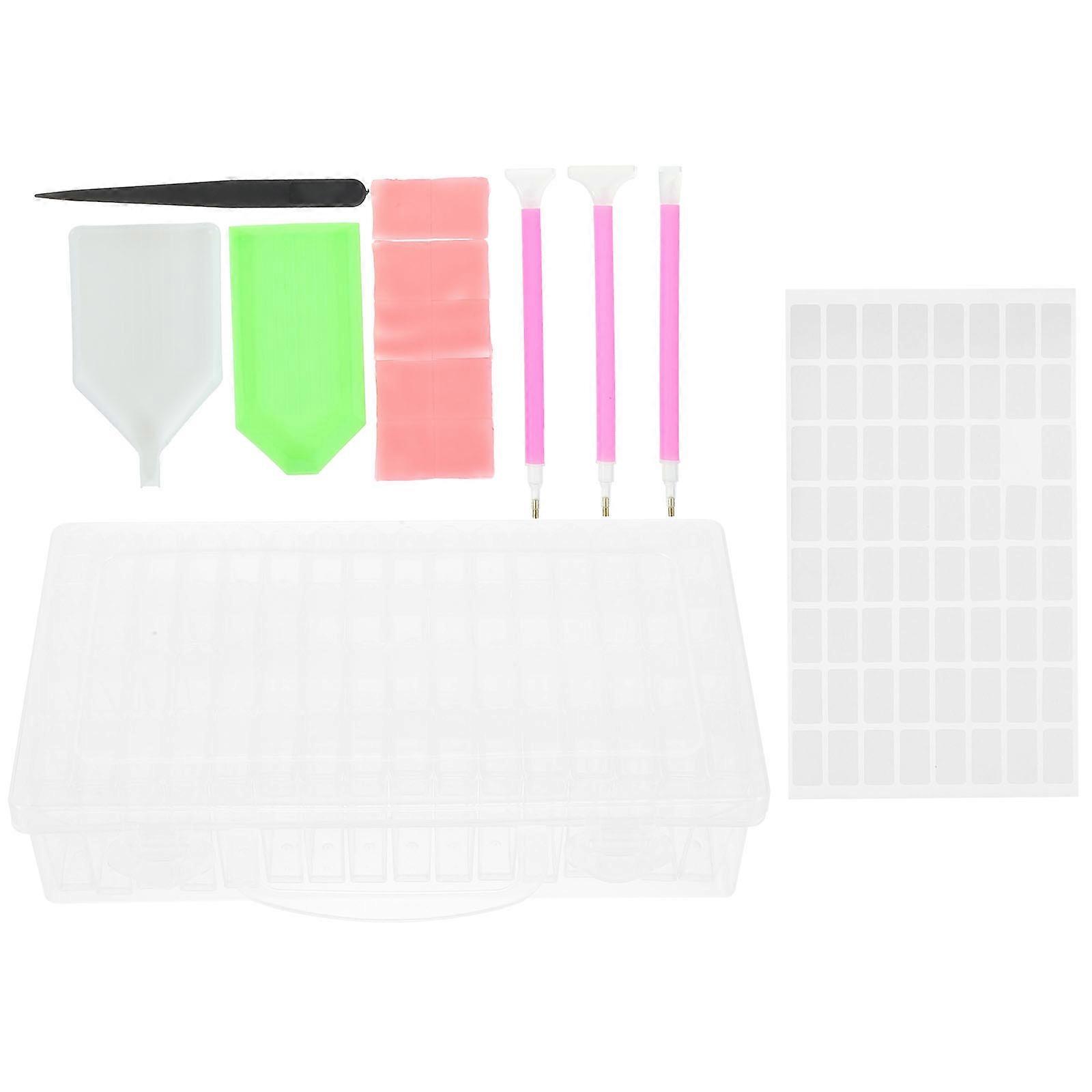 Craft Supplies Dotting Pens Kit Color Sorting Square Shape PP Material 1Set