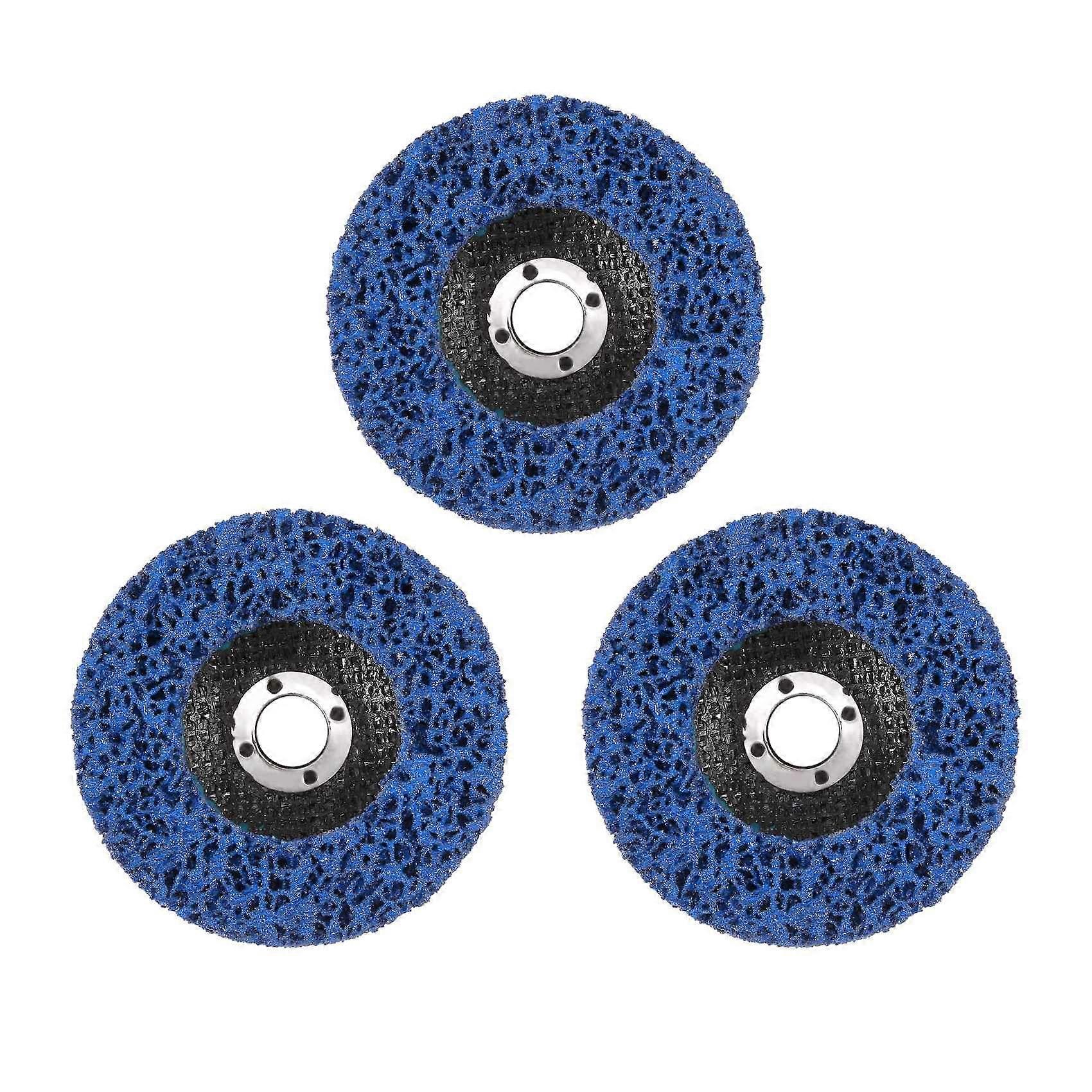 Paint Stripping Disc Wheel 3 Pcs Rust Stripper Strip Discs for 4 x 5/8 Inch Grinder for Wood Metal