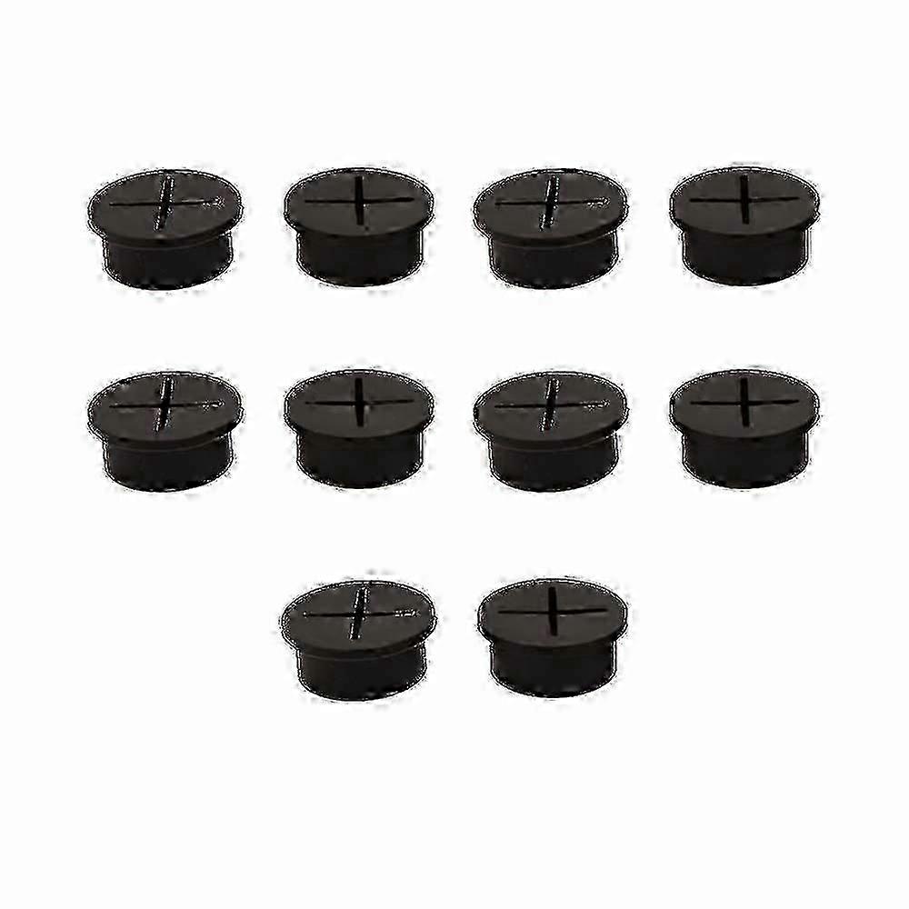 10pcs Flexible silicone polymère Bureau Cordon Oeillets Trous de Câble Couvertures