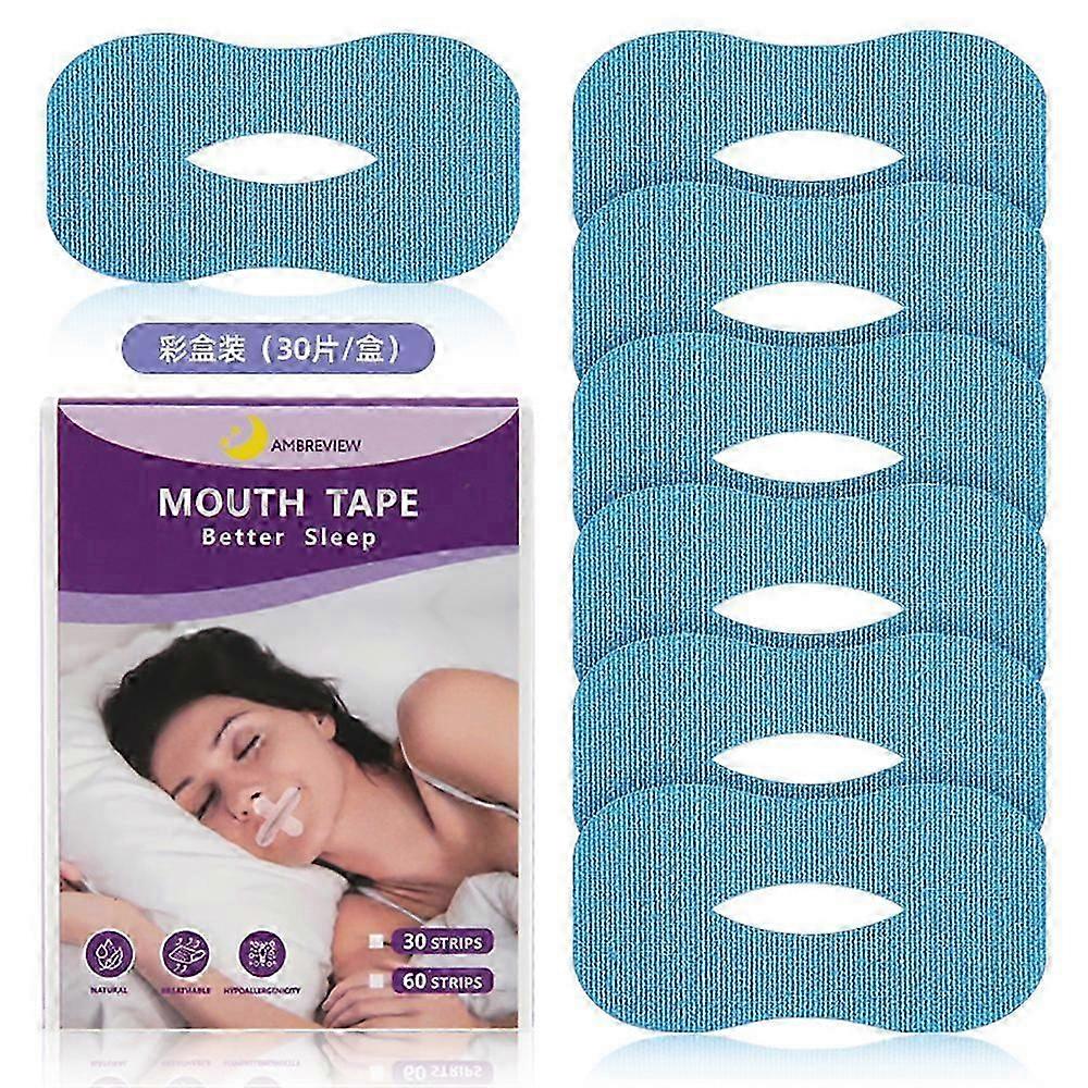 Egnet for anti snorking, 30 stk munntape for søvn, snorkelindring og søvnforbedring