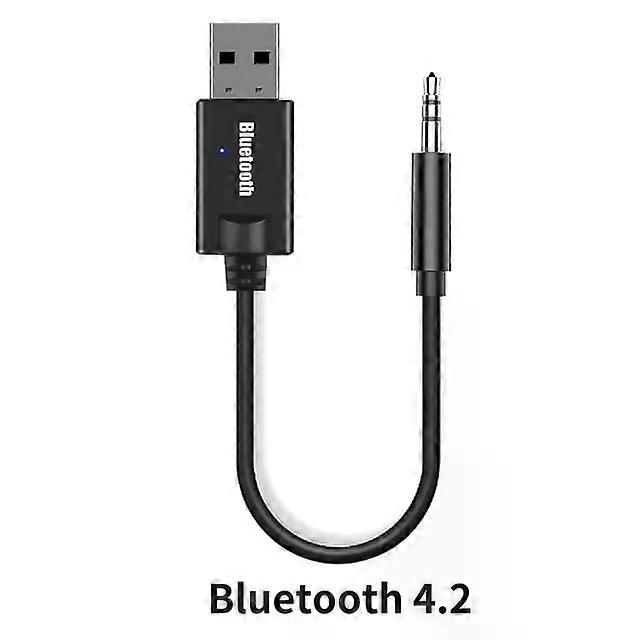 Bluetooth Aux Adapter Dongle Cable USB To 3.5mm Jack Car Audio Aux Bluetooth 5.0 Handsfree Kit Suitable for Car Receiver BT transmitter