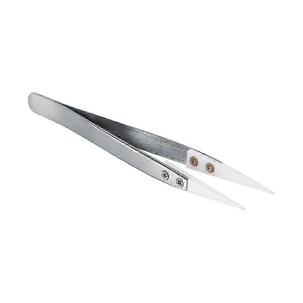 High quality Interchangeable ceramic tweezers with pointed white ceramic head