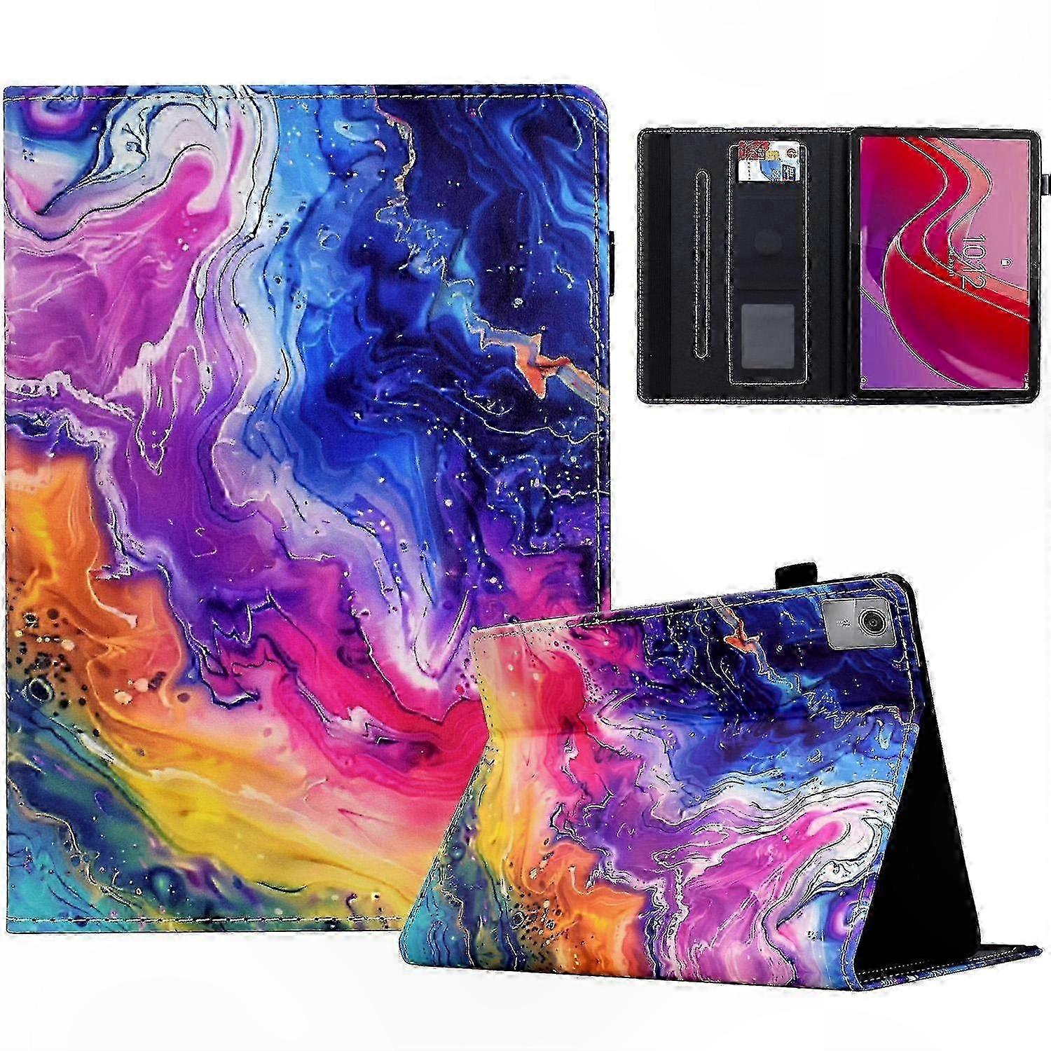 Patterned Leather Stand Cover for 11-inch Tablets, Compatible with Multiple Models