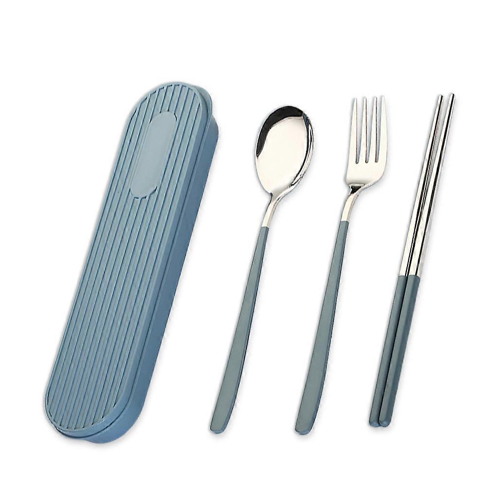 Dinnerware Sets 304 Stainless Steel Flatware Kitchen Utensils Set Portable Tableware with Case Simple Design Travel