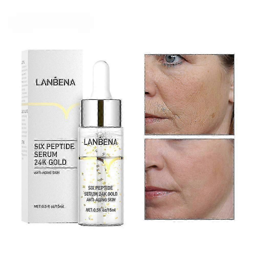 Anti-Aging Peptide Serum for Firming and Lifting Skin, Reduces Wrinkles and Improves Elasticity