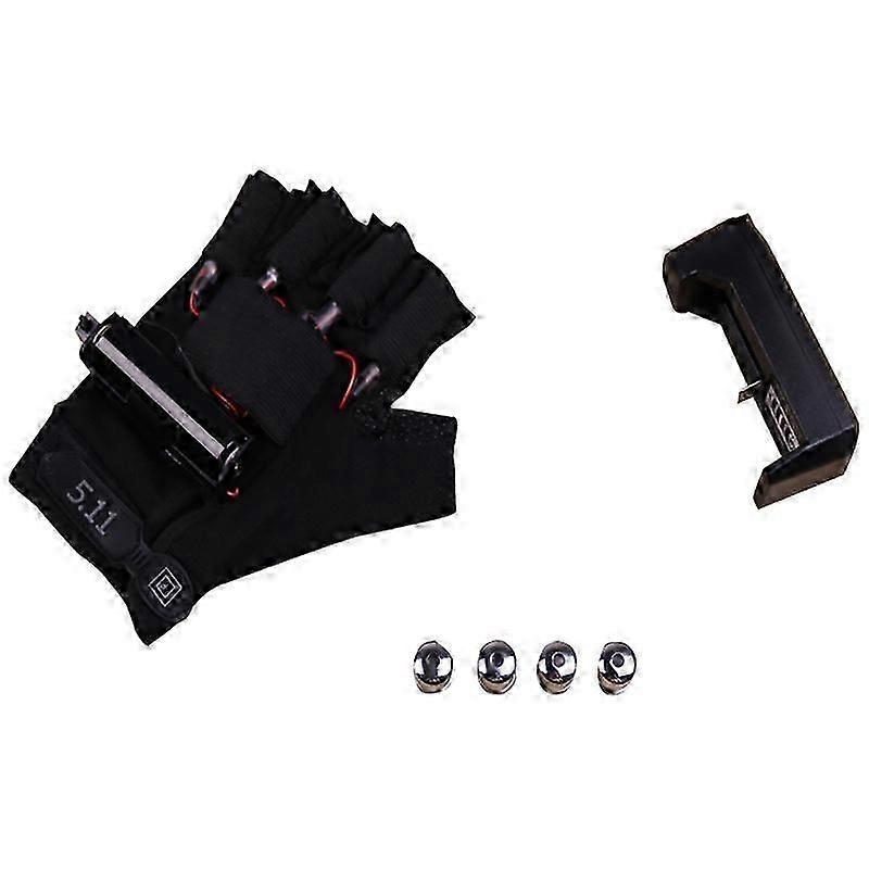 Red LED Laser Gloves for Stage Performances and Party Entertainment Effects