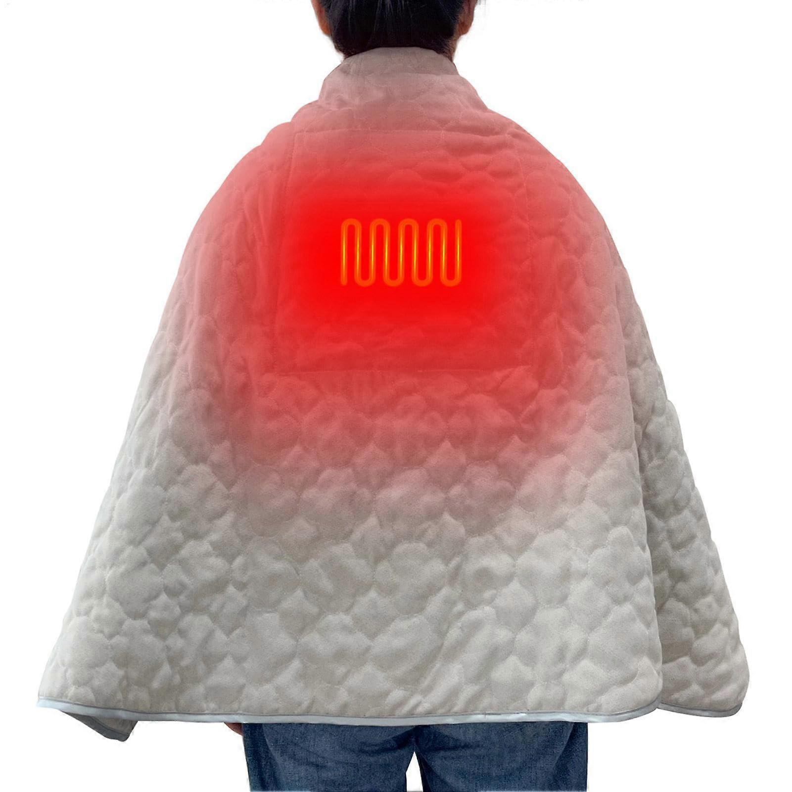 Portable Heated Blanket USB Powered Electric Heated Wrap Throw Blanket Three Heating Modes For Cold Weather