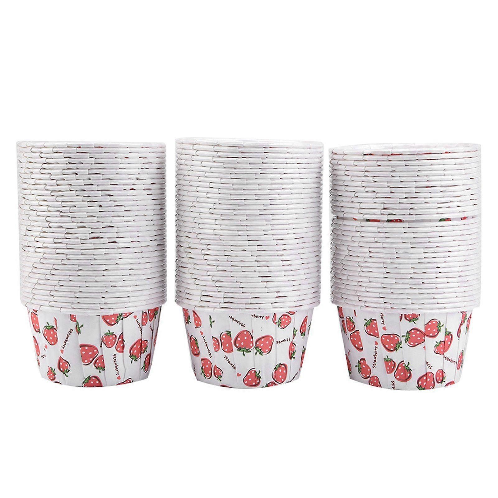 100PCS 미니 컵케이크 라이너 종이 라운드 케이크 베이킹 컵 머핀 케이스 홈 파티 웨딩 #2