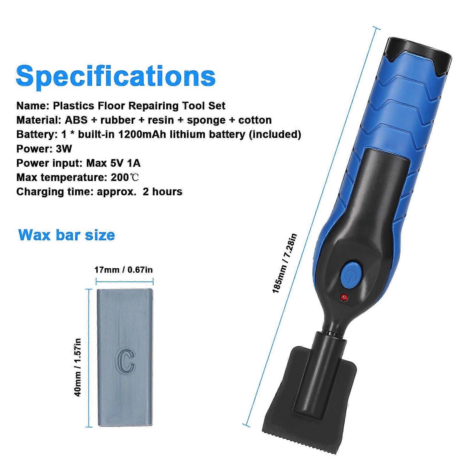 PVC Floor DIY Repairing Tool Set Multifunction Furniture Repairing Tool Set Scratch Nail Hole Crack Filler Tool Set Household Handheld Melting Wax Too