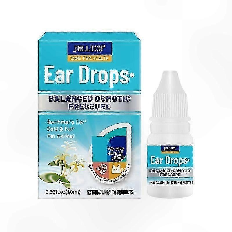 Ear Drops for Swimmer's Ear, Cold, Flu, and Allergy Relief, 10ml Natural Solution