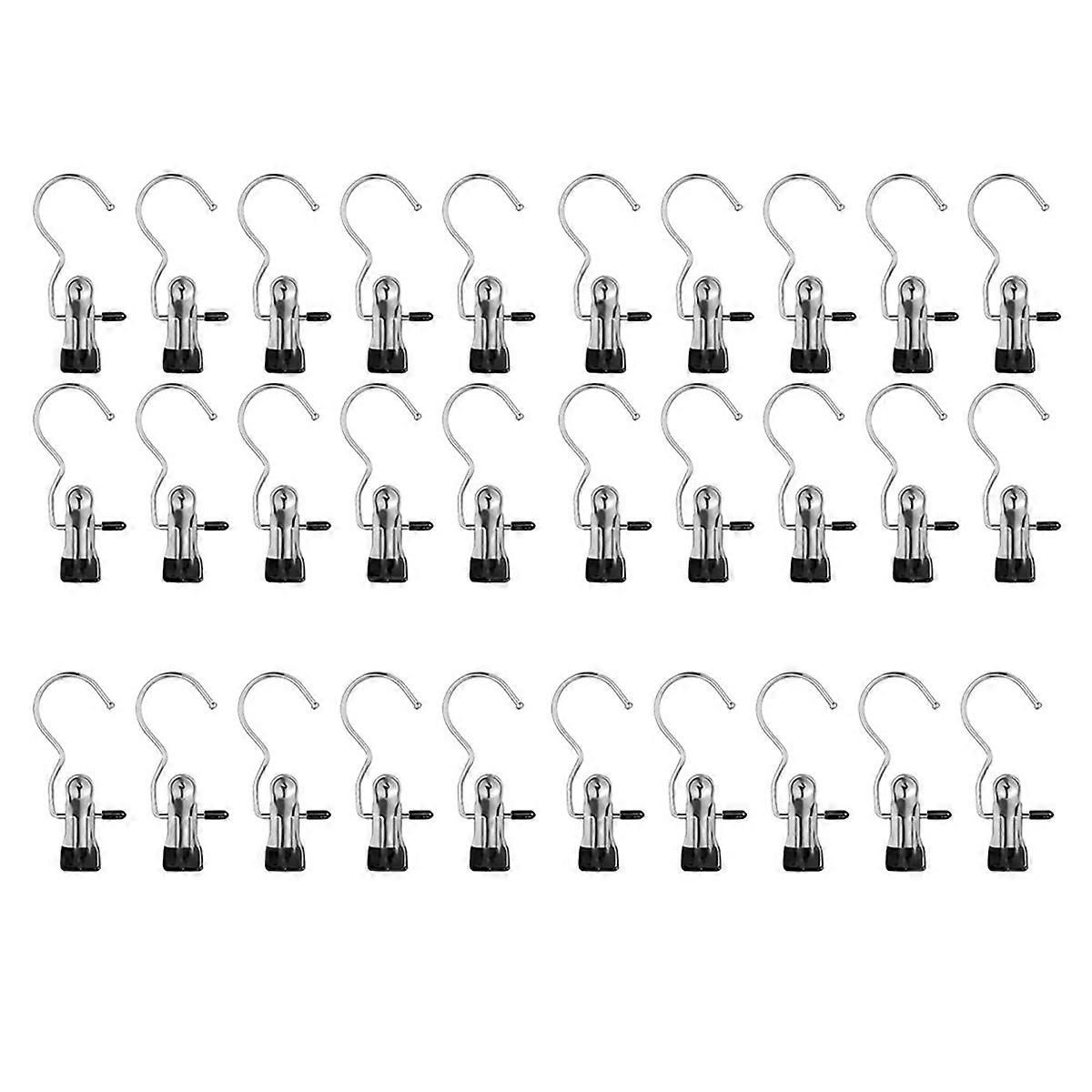 Space-Saving Clothespin Hat Pants Storage Hanging Travel Hook,360° Rotating Hanging Hook Clips,Hanger Clips