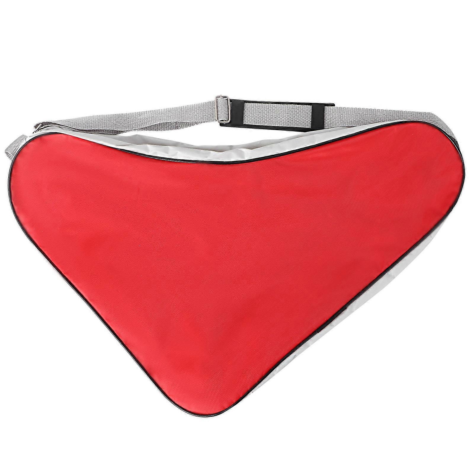 Ice Skating Bag Mesh Cloth Tote Bag for Storage Use Red