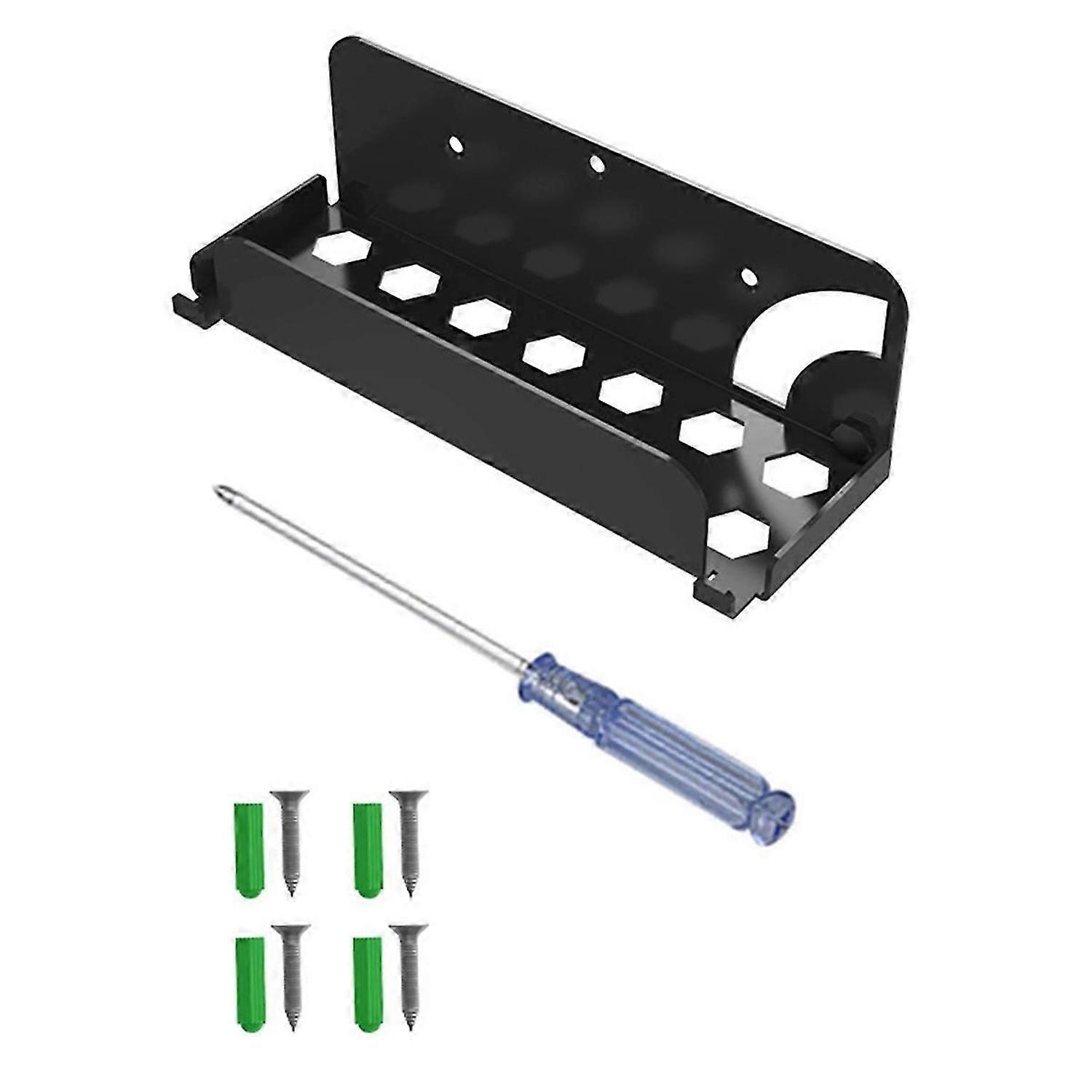 Fit for Switch/Switch OLED Host TV Box Wall Mount Storage Black