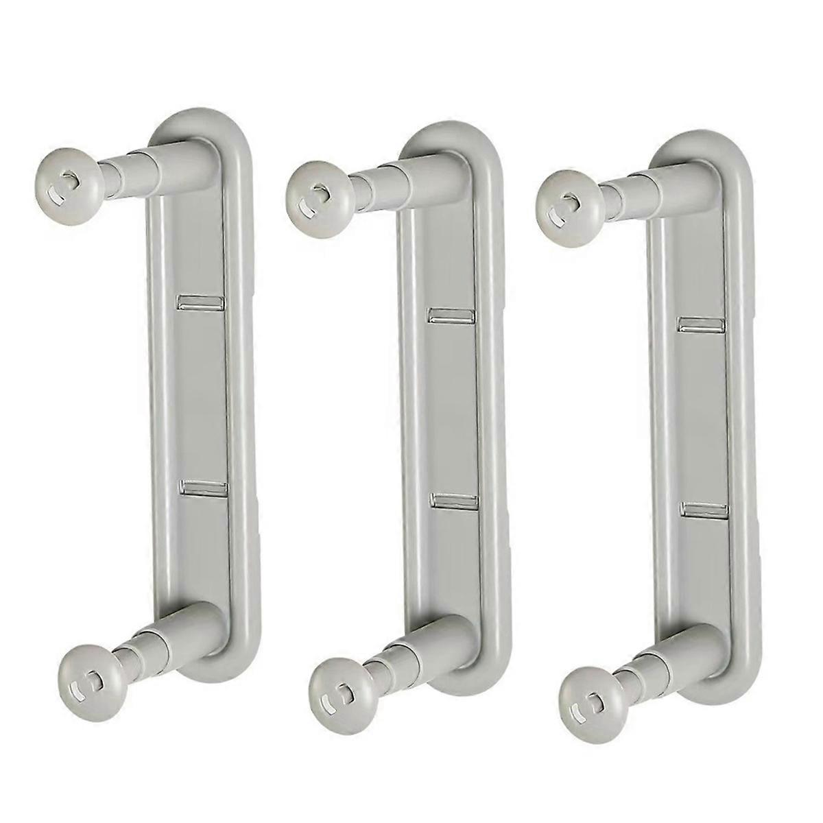 Telescopic Clothes Rack Receiver Wall-Mounted Clothes Rack Gray