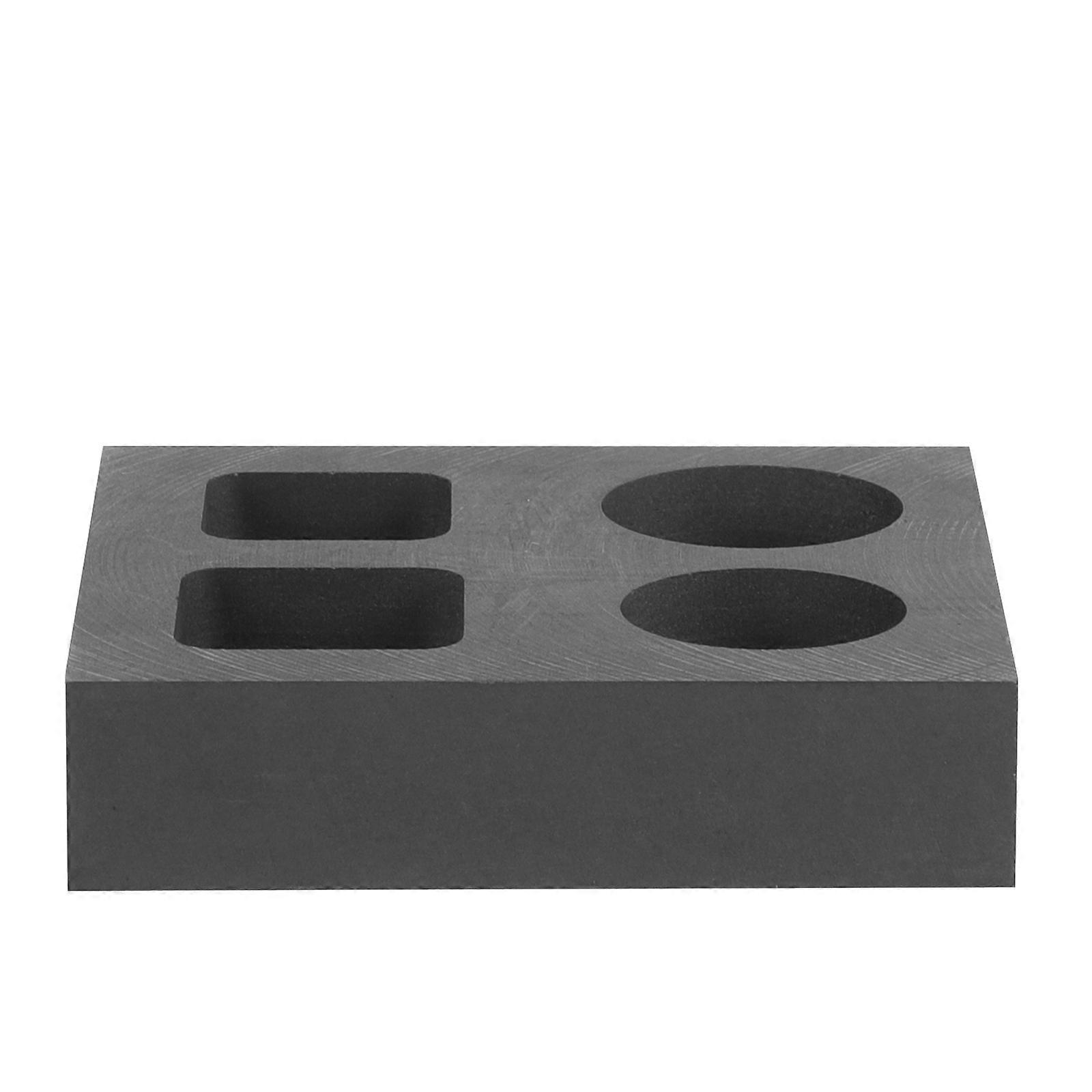 Graphite 4-Slot Ingot Mold for Melting Casting Metal 4Pcs Set