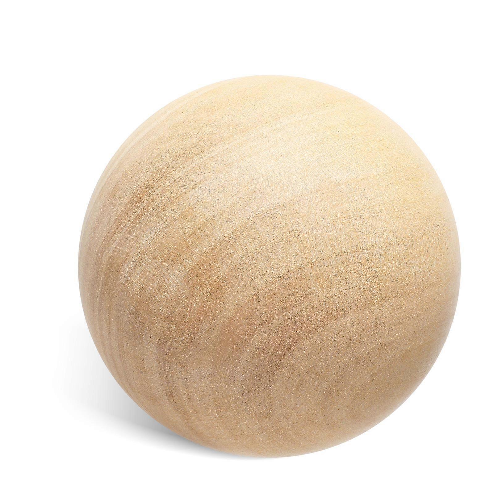 Wooden Ball Solid Ball for Crafts Project Accessories 6Pcs Handmade DIY