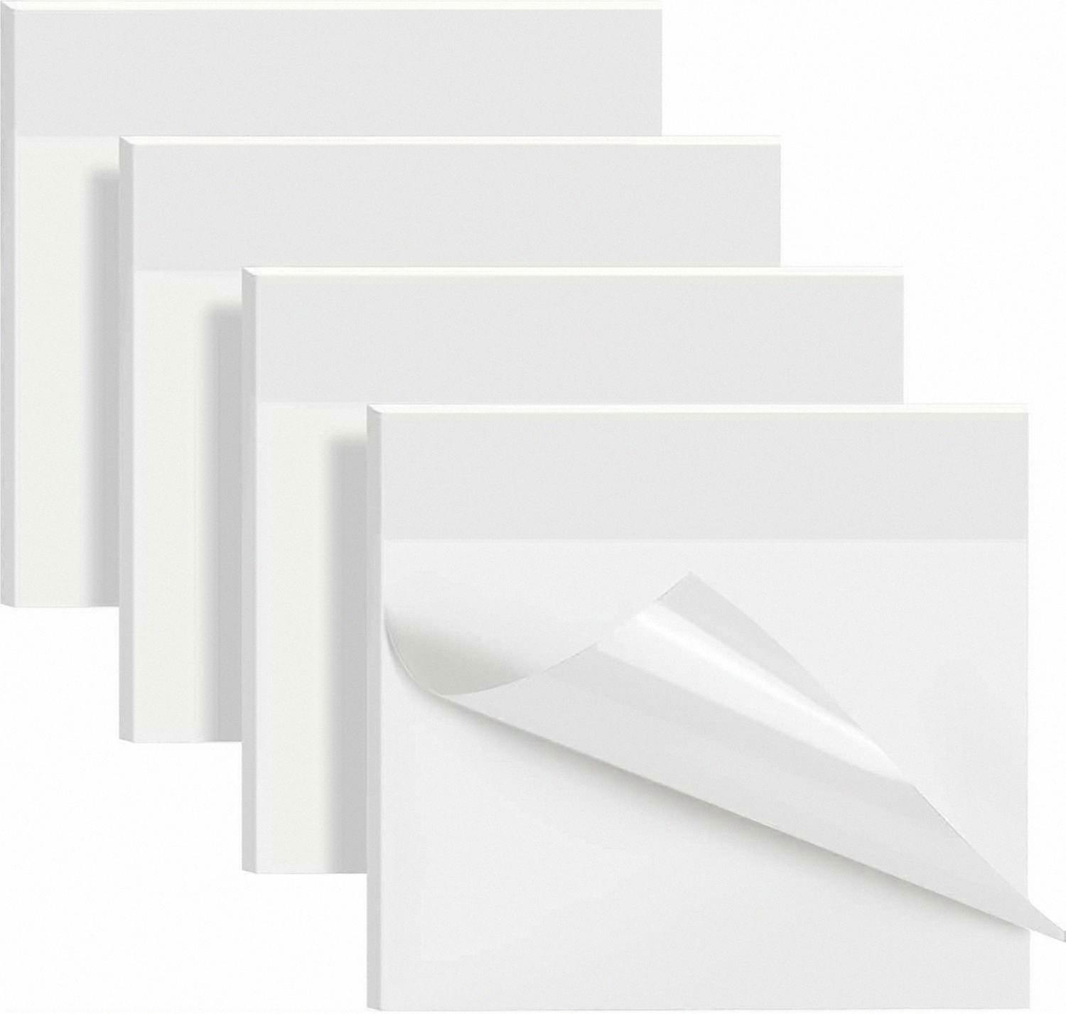 Transparent Self-Adhesive Note Set, 200 Sheets Clear Sticky Notes for Gifts and Organization