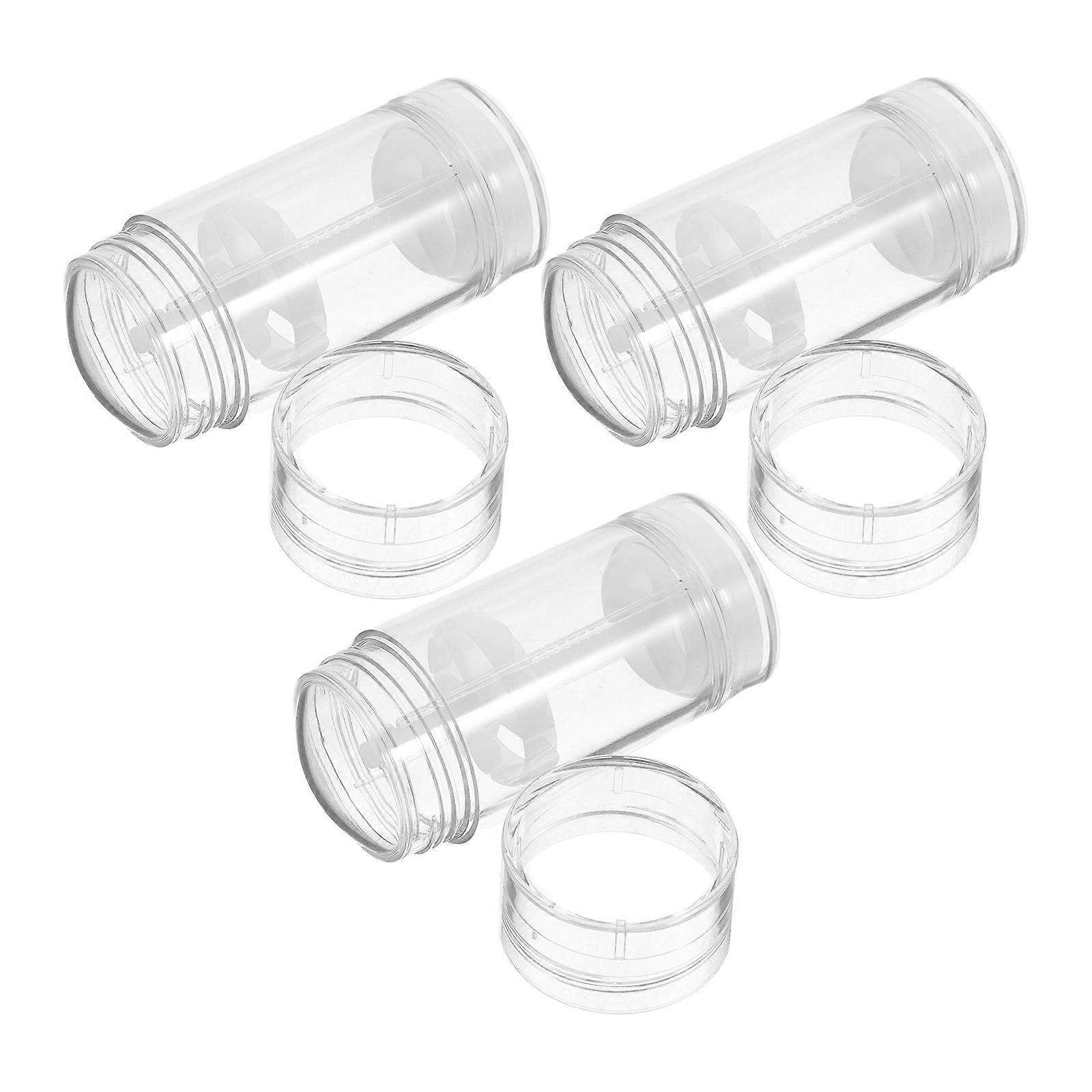 12Pcs Empty Lipstick Tubes Transparent Refillable Containers for Storage Use