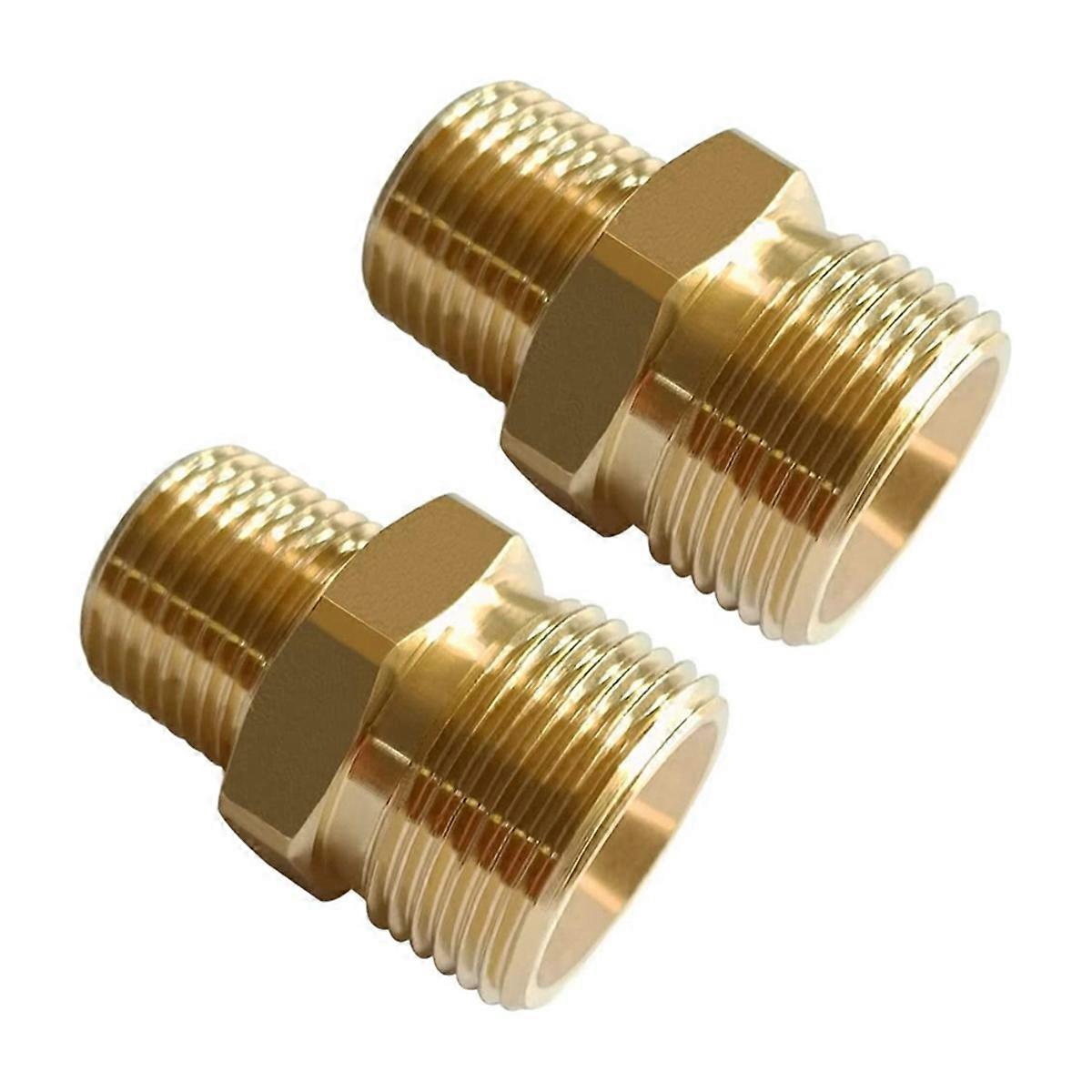 2PCS Brass High Pressure Washer Adapter