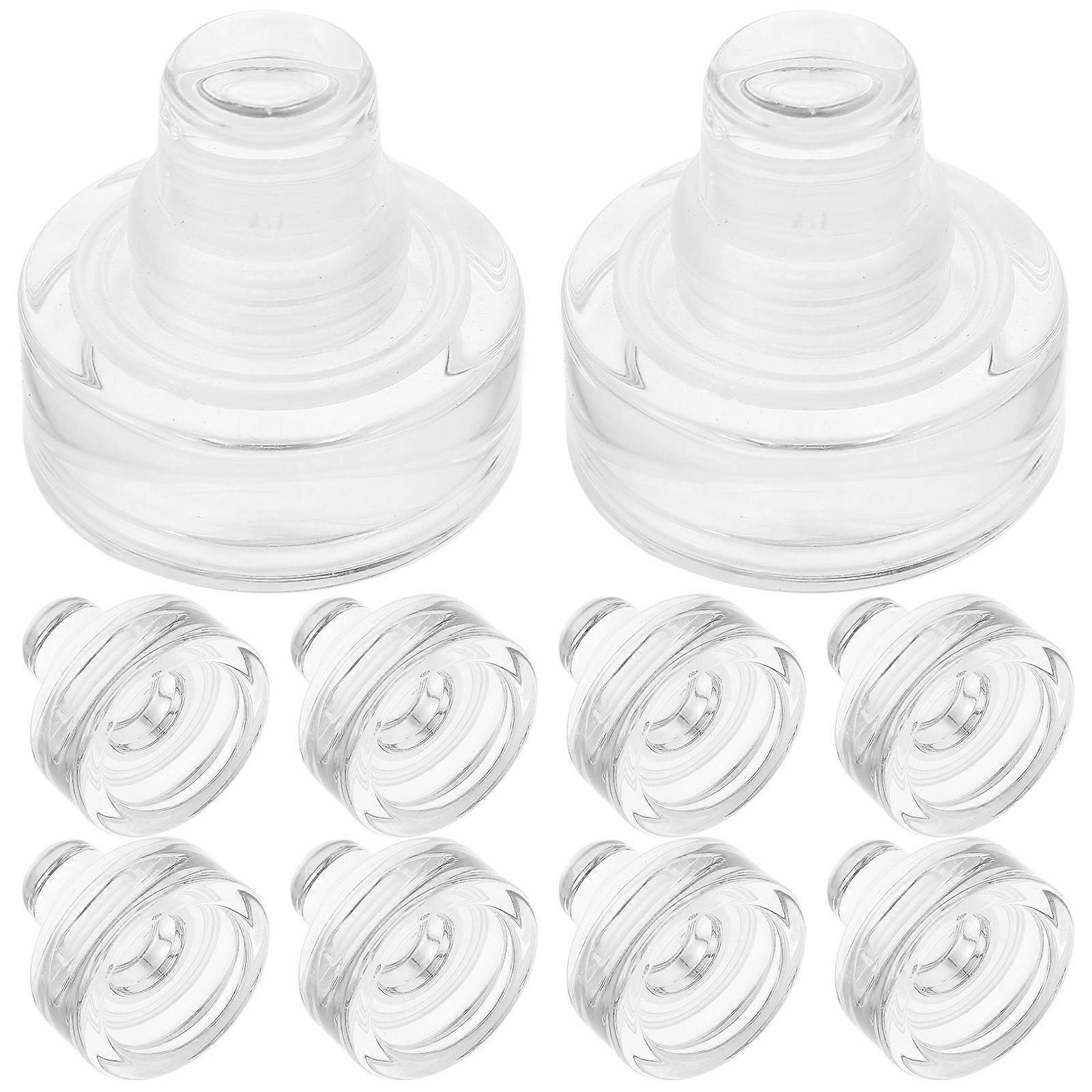 10 st T-formade glasproppar vinproppar flaskproppar återanvändbara vinproppar