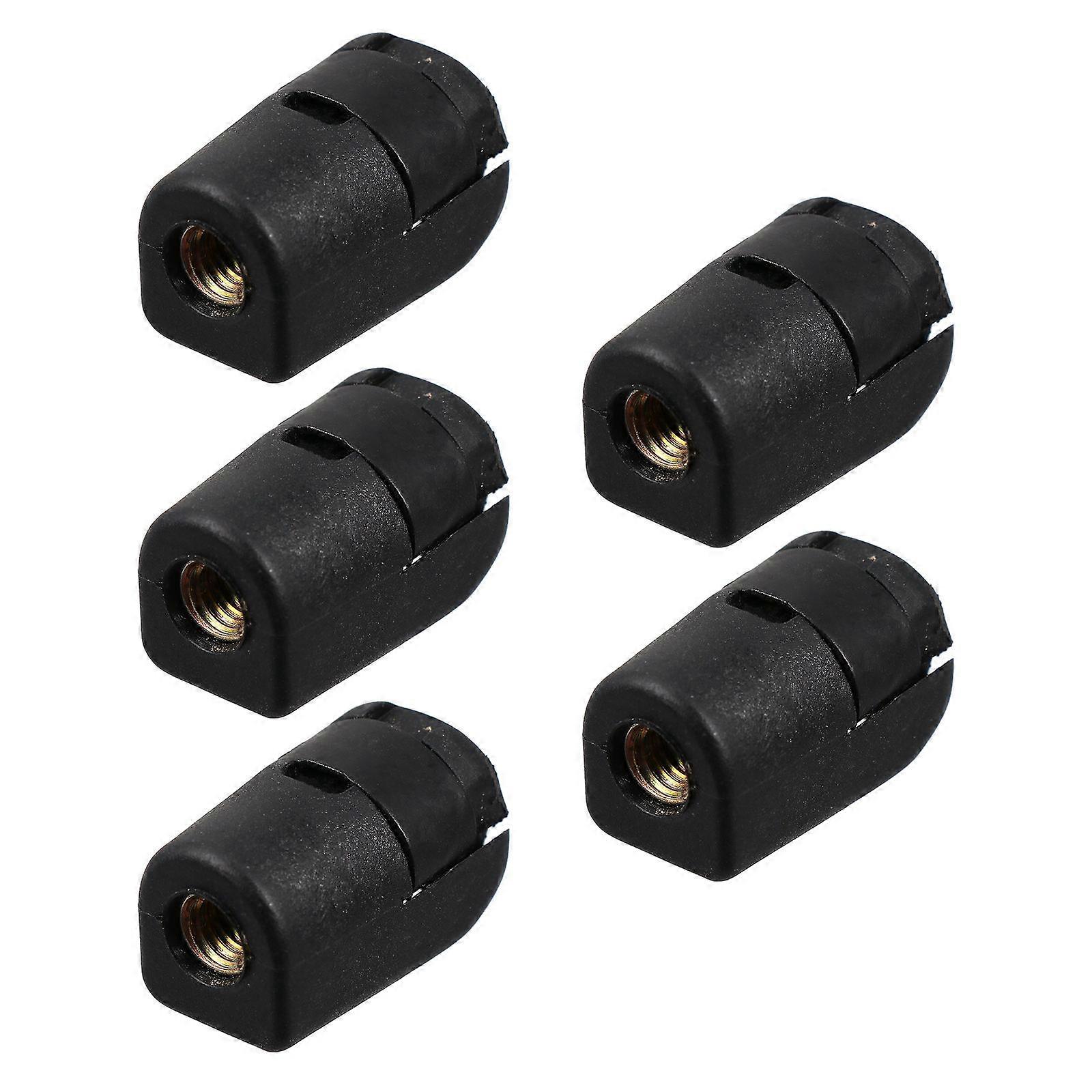 5Pcs Gas Spring End Fitting Connector Durable Plastic for Home Use Black