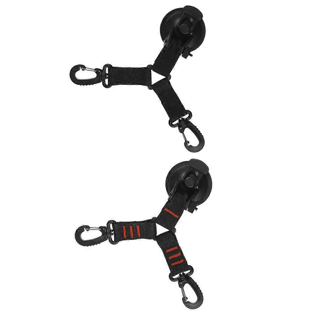 Double-Headed Suction Cup Hooks Suction Cup Hanger for Hanging 2Pcs Black Outdoor Hooks