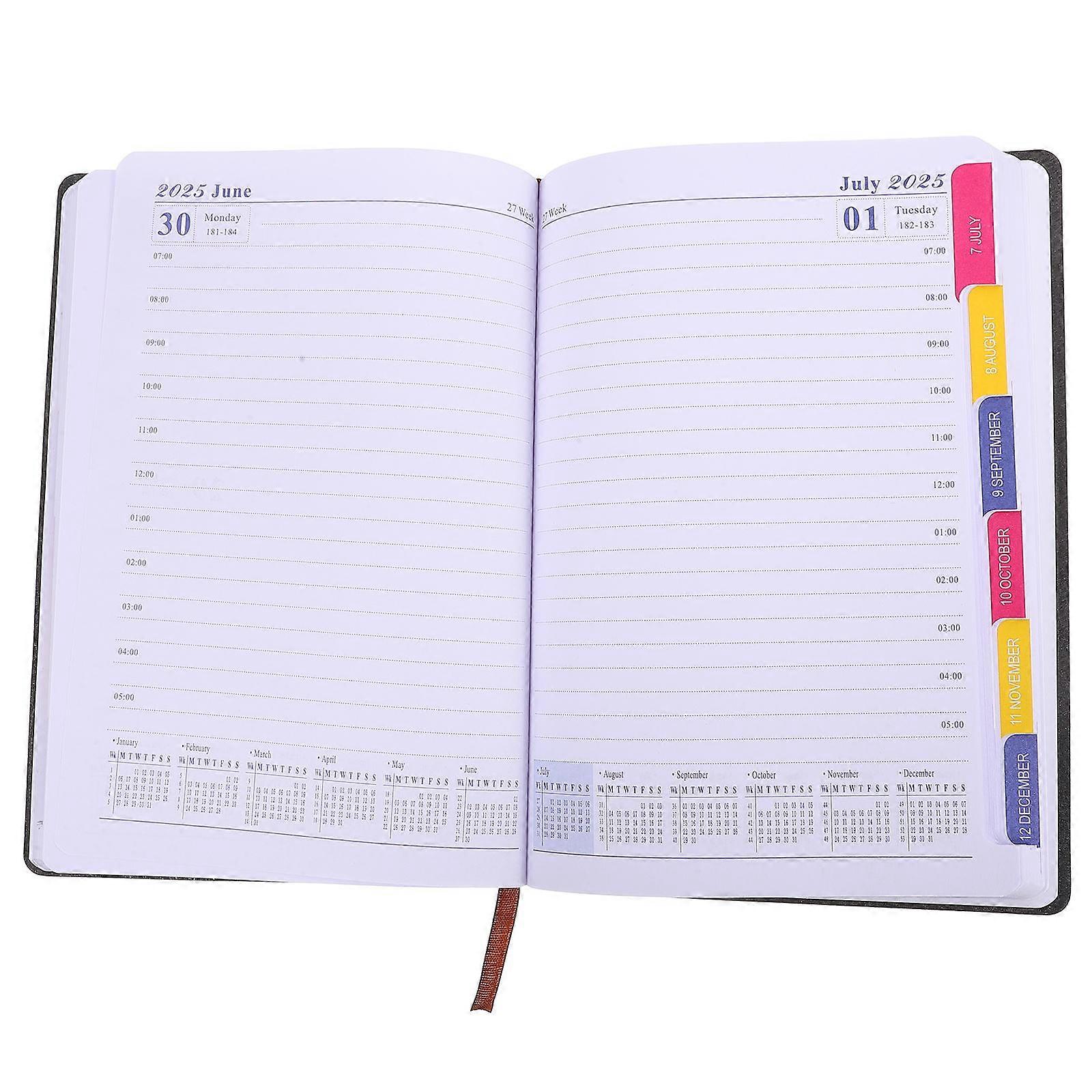Daily Planner 5Pcs Notebook for Writing Monthly Weekly Planning 2025