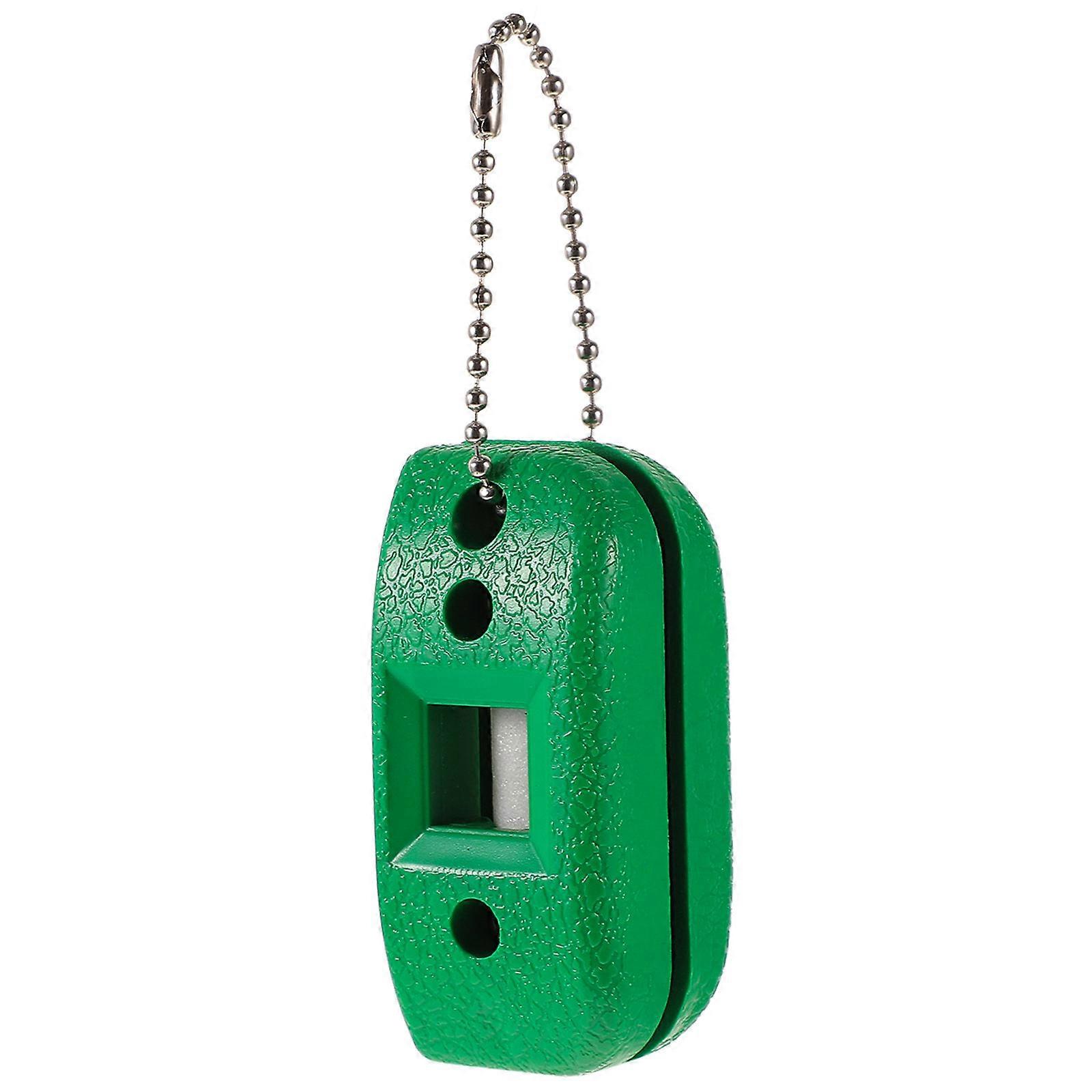 Hockey Skate Sharpener 1Set Ideal for Ice Skate Shoes and Hockey Players Made of Green Plastic Featuring Portable Design for Sharpening