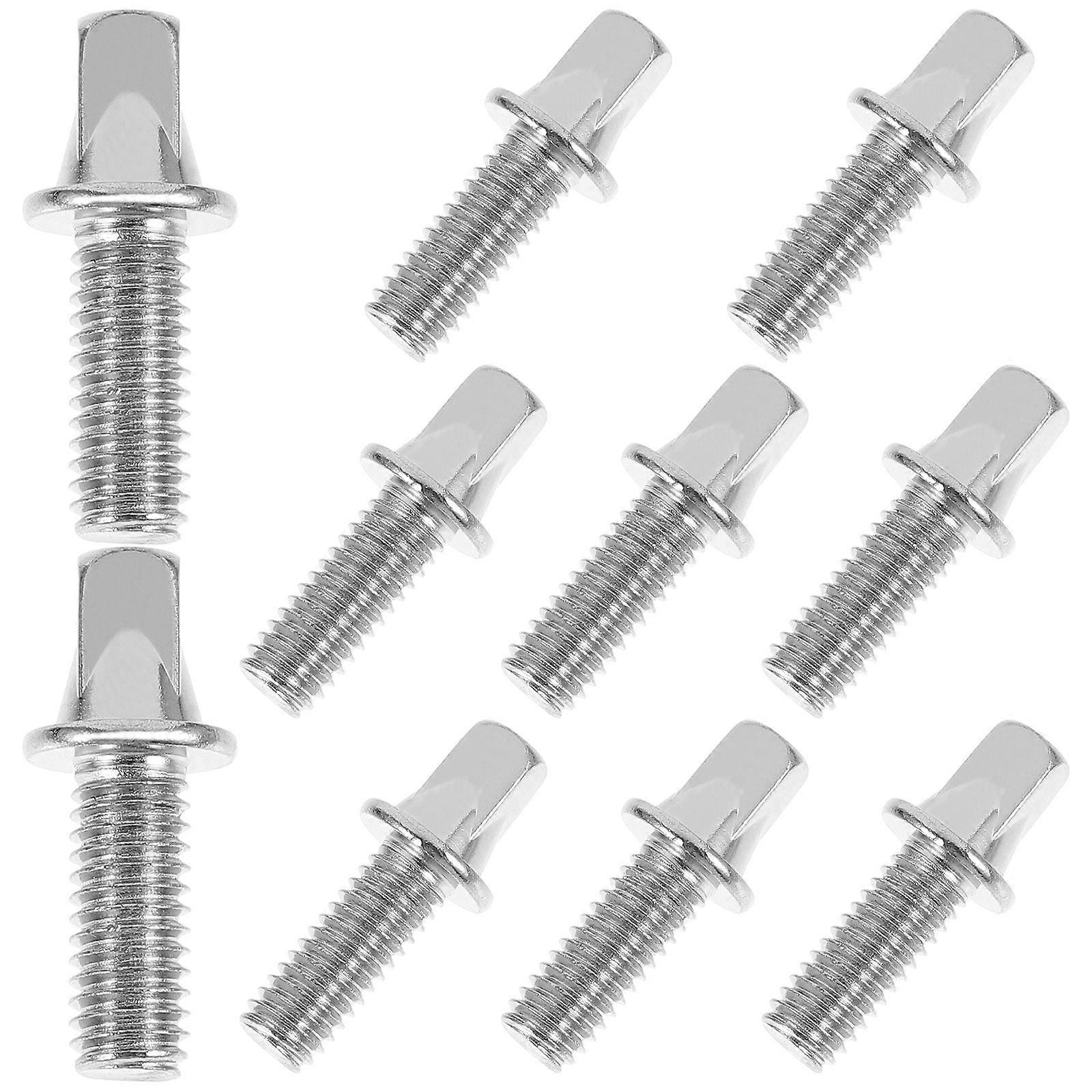 Silver Drum Key Bolts Snare Drum Screw for Pedal Shaft 30Pcs Pack