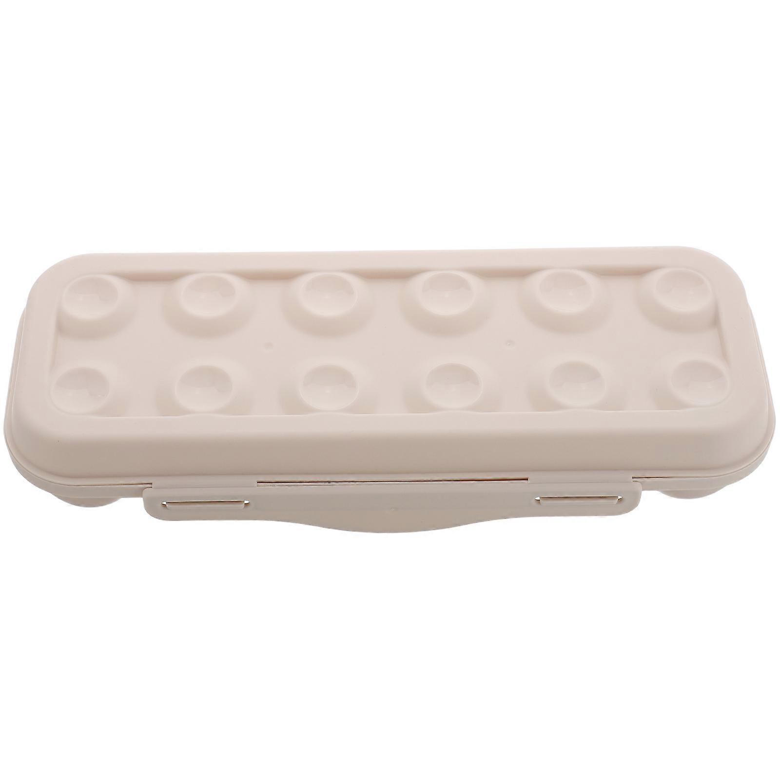 Egg Organizer for Refrigerator Plastic Holder with Lid 4Pcs Pack