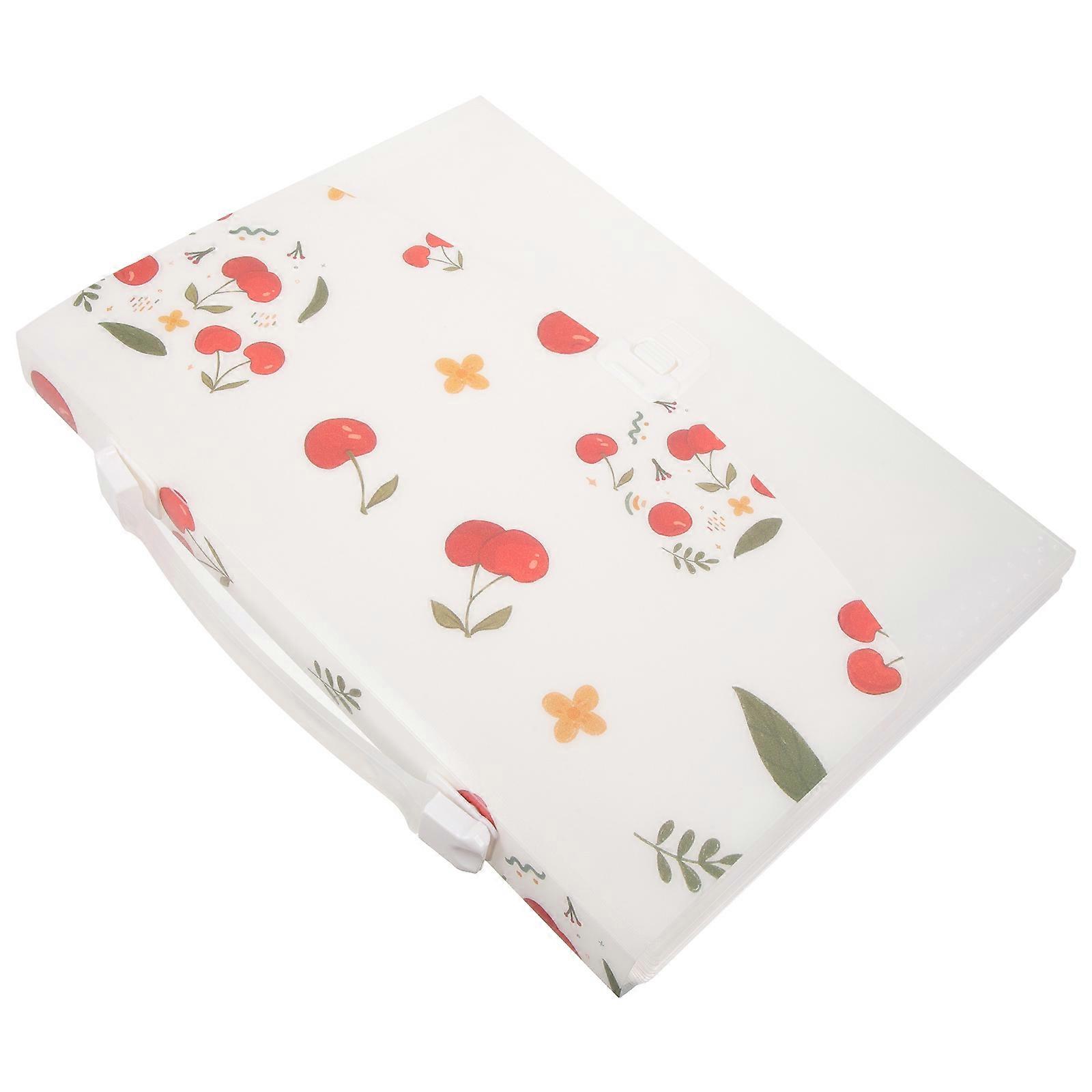 White Accordion File Folder Organizer for Receipt Filing 3Pcs Pack