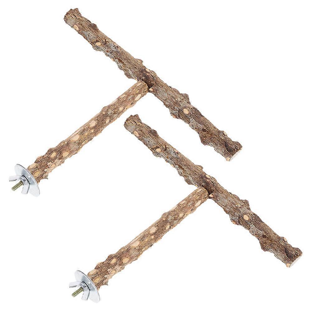Parrot Perch Bird Cage Stand Paw Grinding Stick for 8Pcs Parakeet